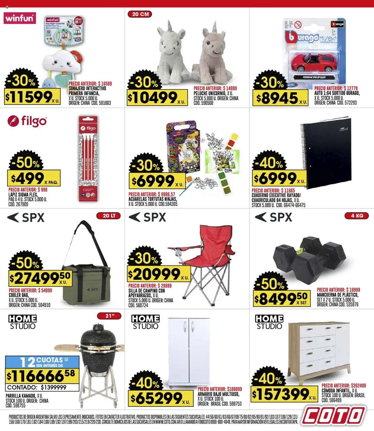 Coto ofertas │ válido desde el 25.08.2025 | Página: 21 | Productos: Parrilla, Silla, Cuaderno