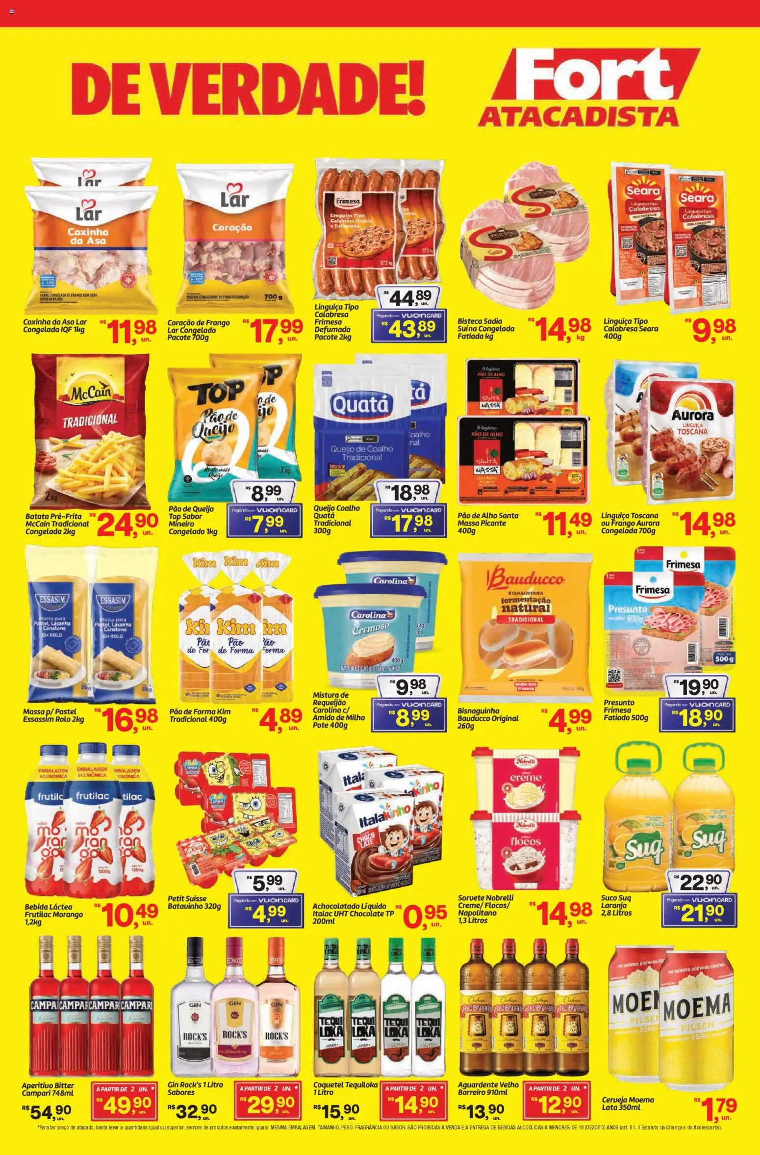 Fort Atacadista Folheto - válido de 10.04.2026 | Página: 3 | Produtos: Pão, Suco, Carne, Bebida