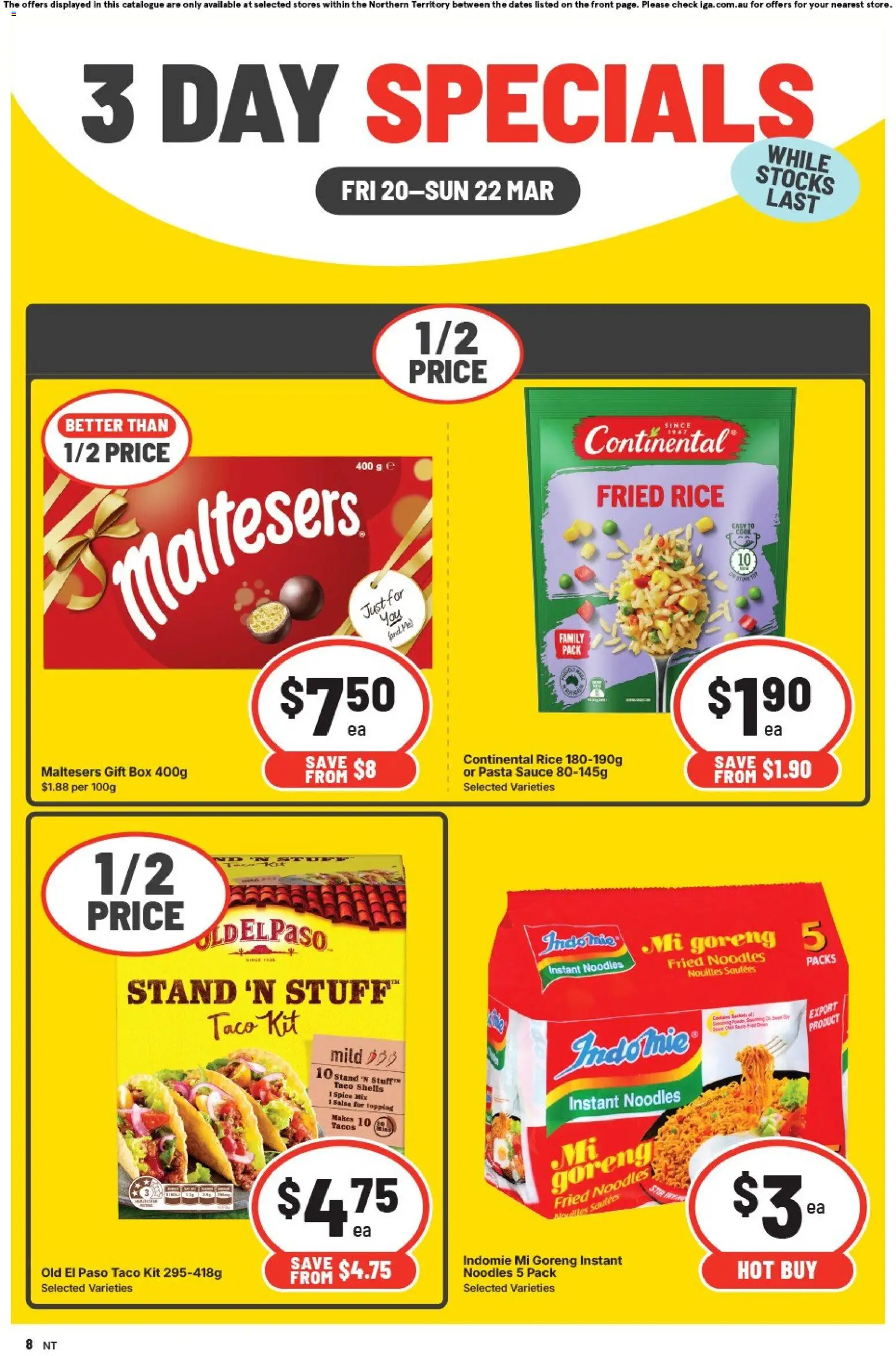 IGA catalogue - valid from 20.03.2026 | Page: 2 | Products: Box, Rice, Pasta, Sauce