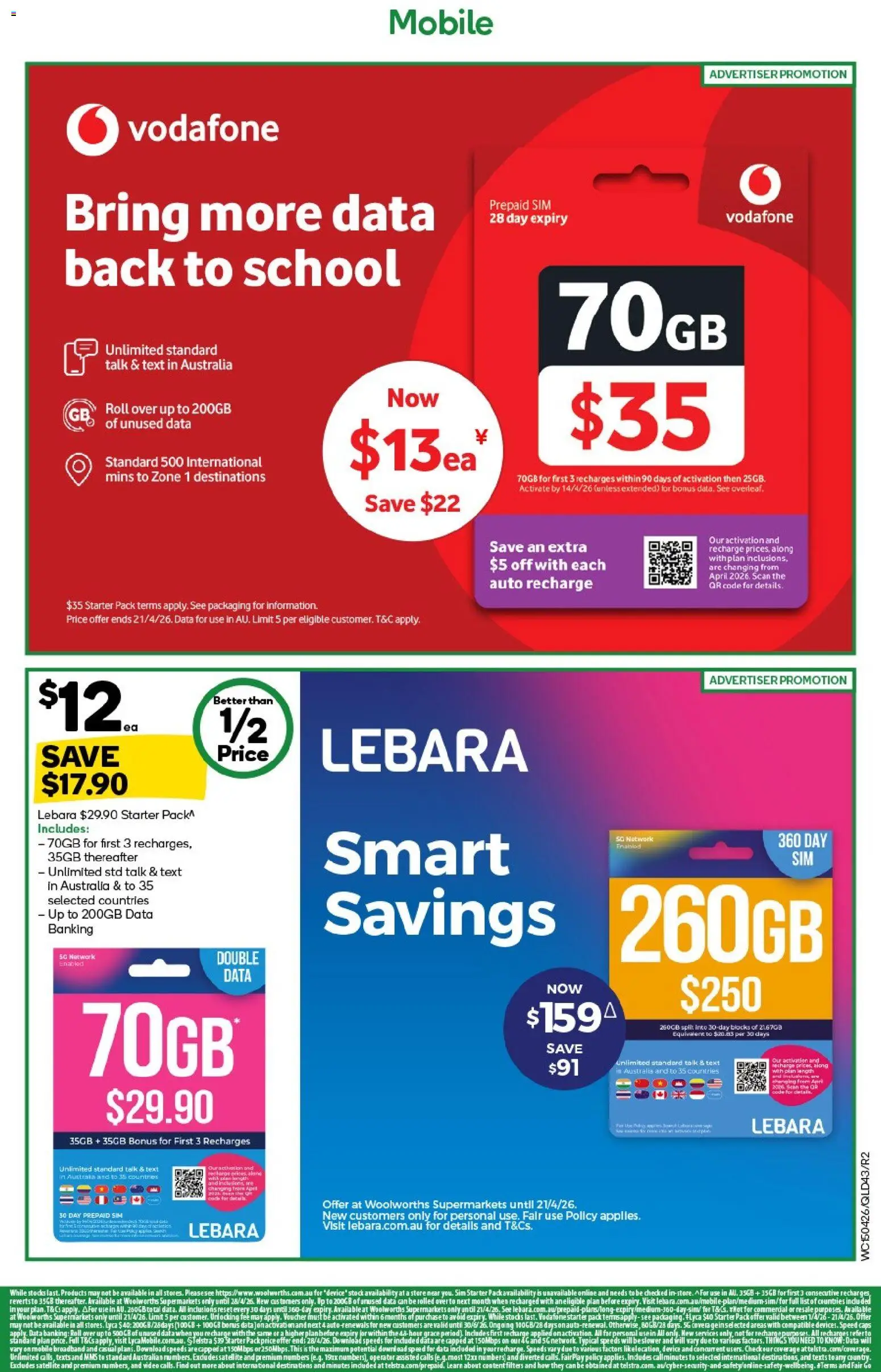 Woolworths catalogue - valid from 15.04.2026 | Page: 43 | Products: Device, Mobile