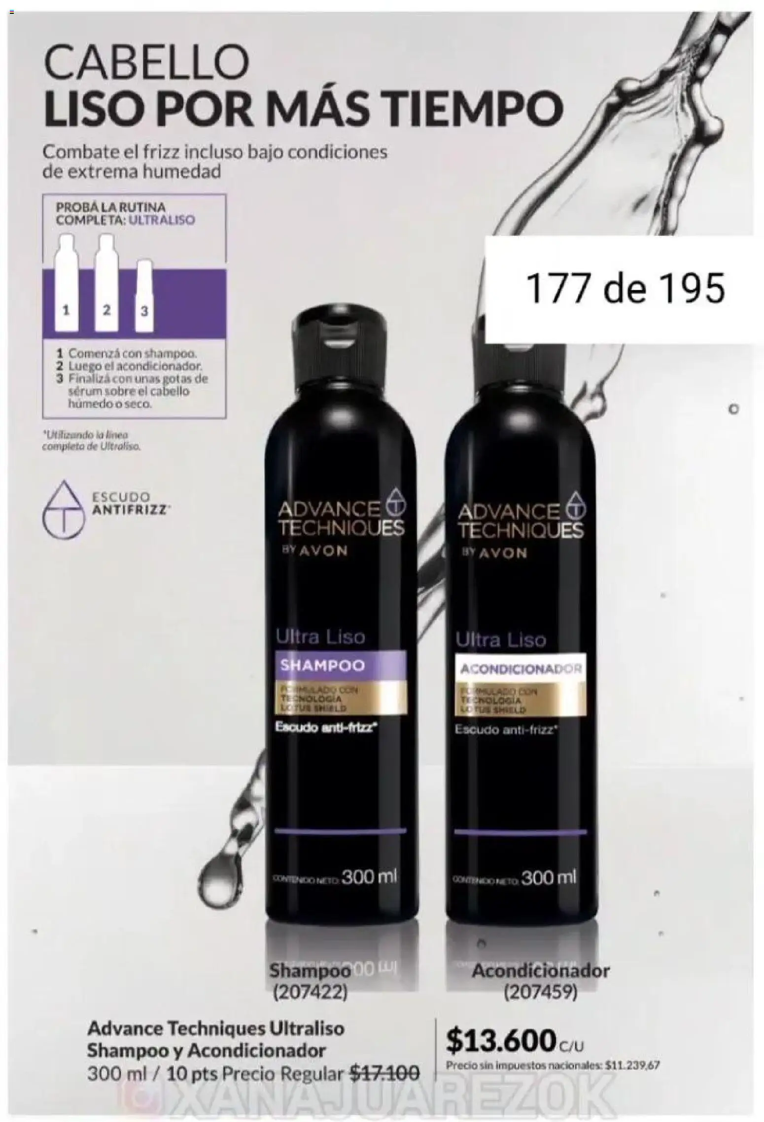 Catálogo AVON Campaña 1/2026 │ válido desde el 01.01.2026 | Página: 166 | Productos: Sobre, Serum, Shampoo, Acondicionador
