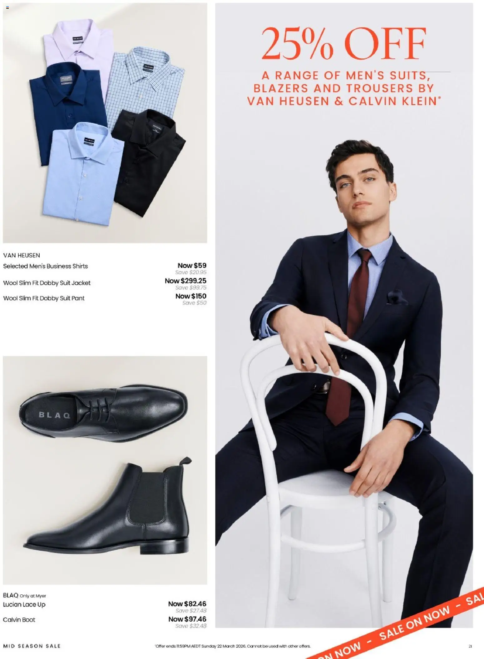 Myer catalogue - valid from 04.03.2026 | Page: 21 | Products: Jacket, Suit