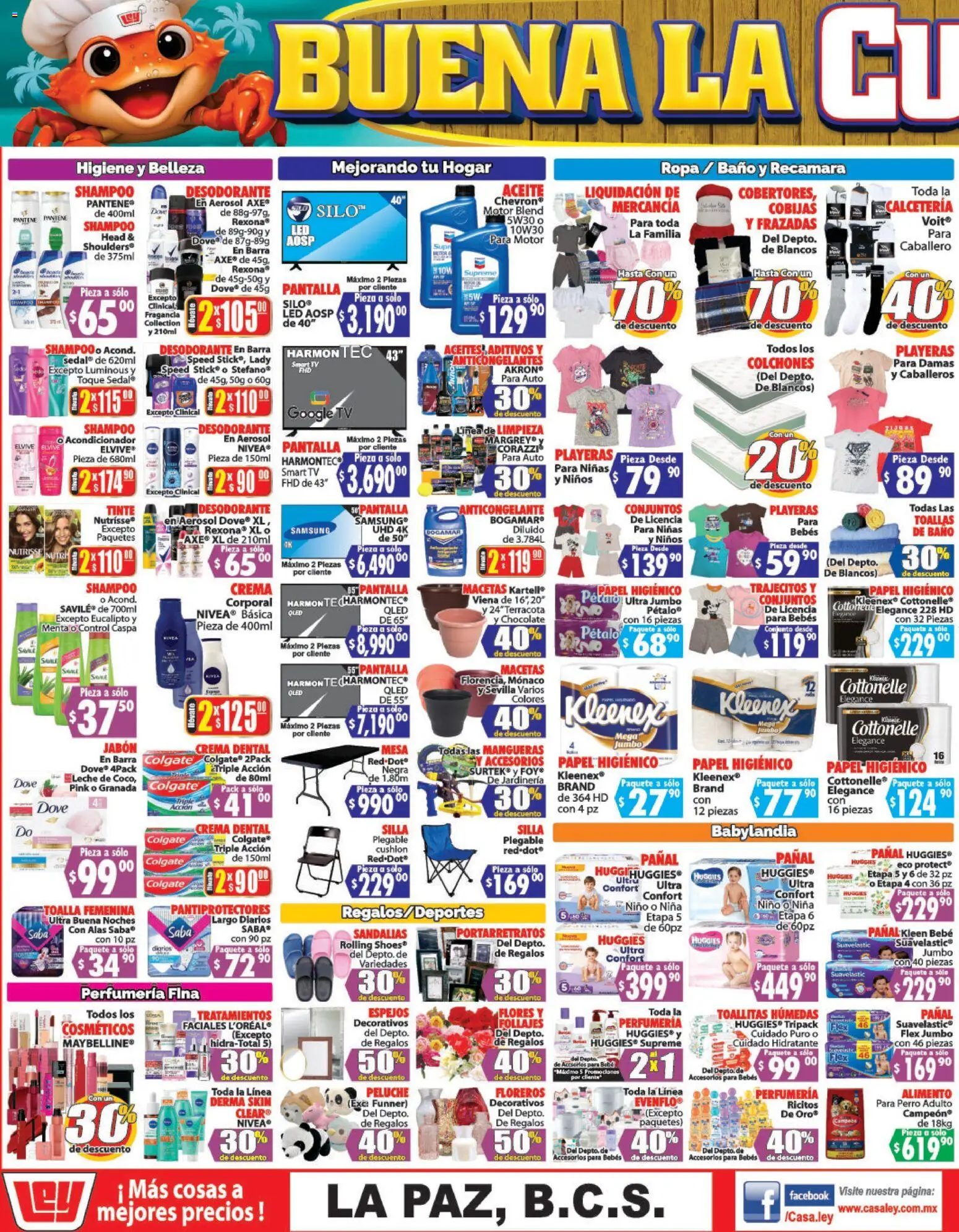 Nuevas ofertas de Casa Ley válidas en toda la República Mexicana desde el 21.02.2026. ¡Encuentra las mejores ofertas en Casa Ley folleto Autoservicio! | Página: 3 | Productos: Crema, Aceite, Mesa, Toallas