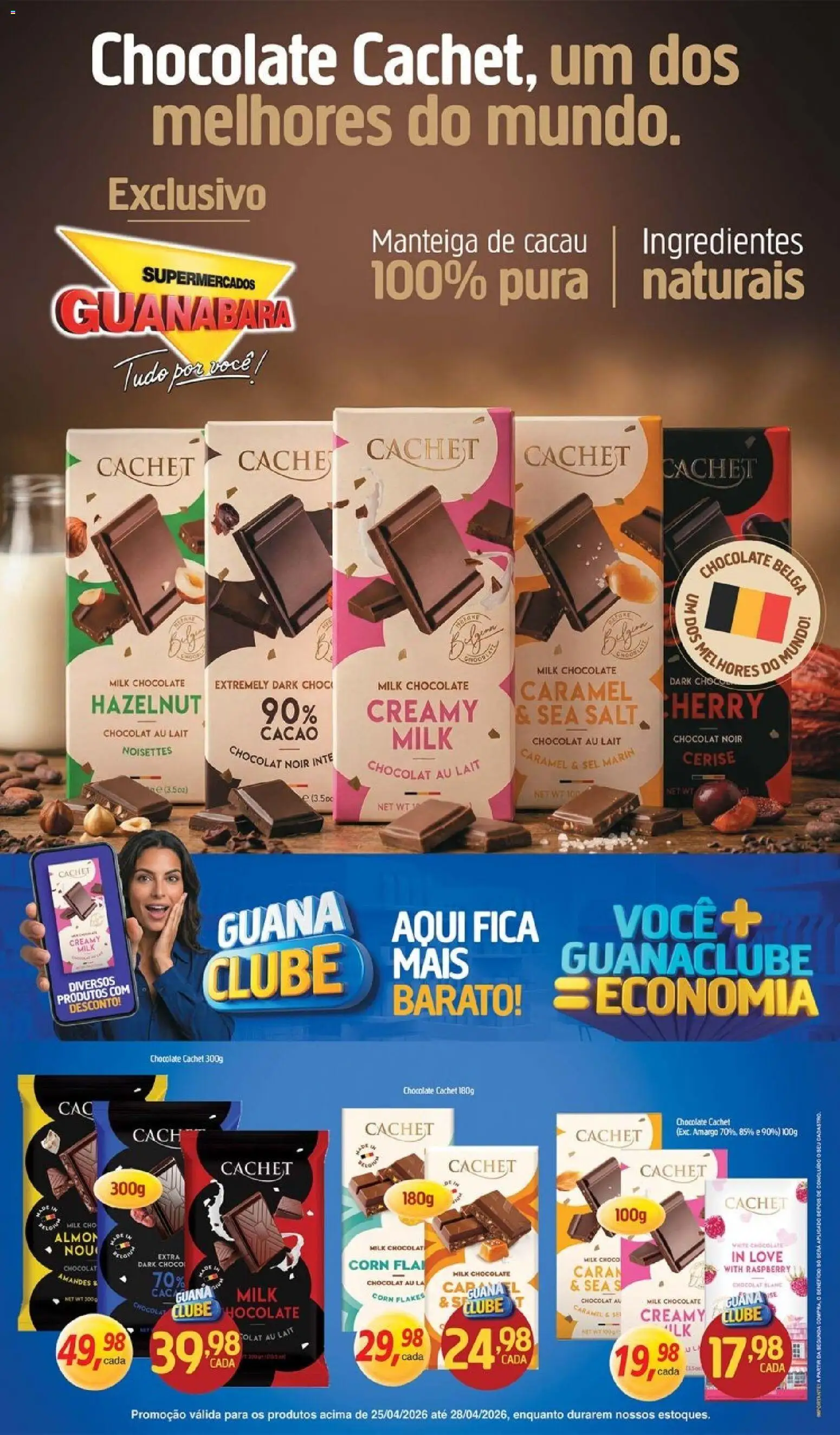 Supermercados Guanabara Folheto - válido de 25.04.2026 | Página: 12 | Produtos: Manteiga, Chocolate