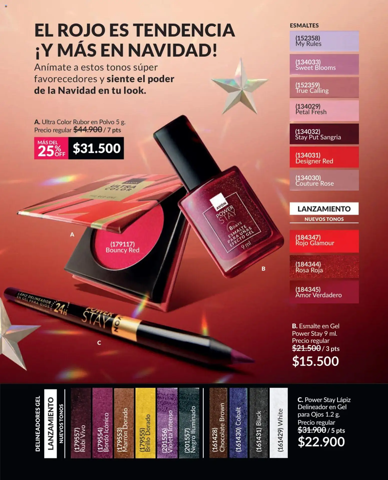 Avon revista - valida desde el 17.11.2025 | Página: 61 | Productos: Rubor, Polvo, Delineador, Chocolate