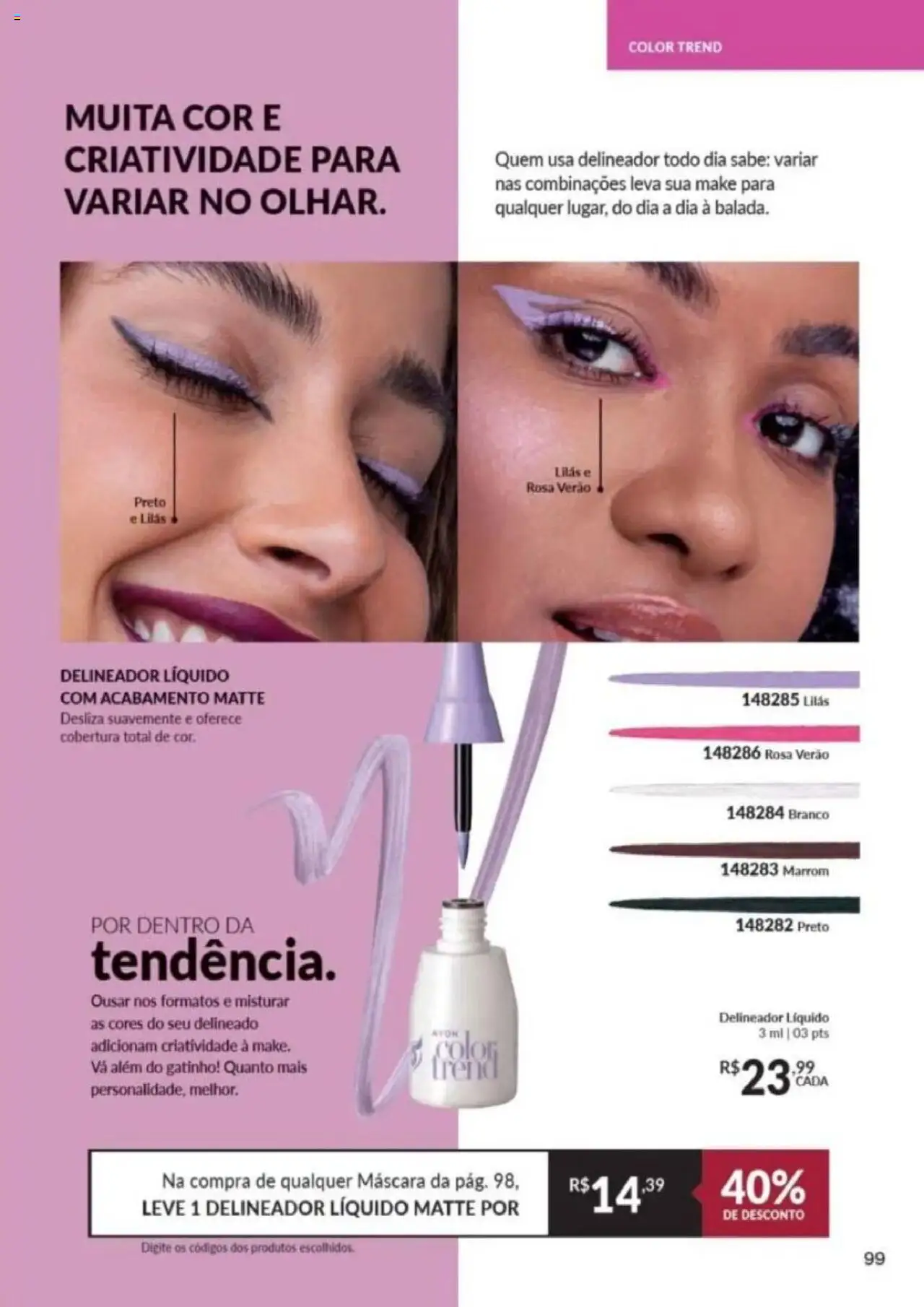 Avon Folheto - válido de 26.09.2025 | Página: 99 | Produtos: Delineador