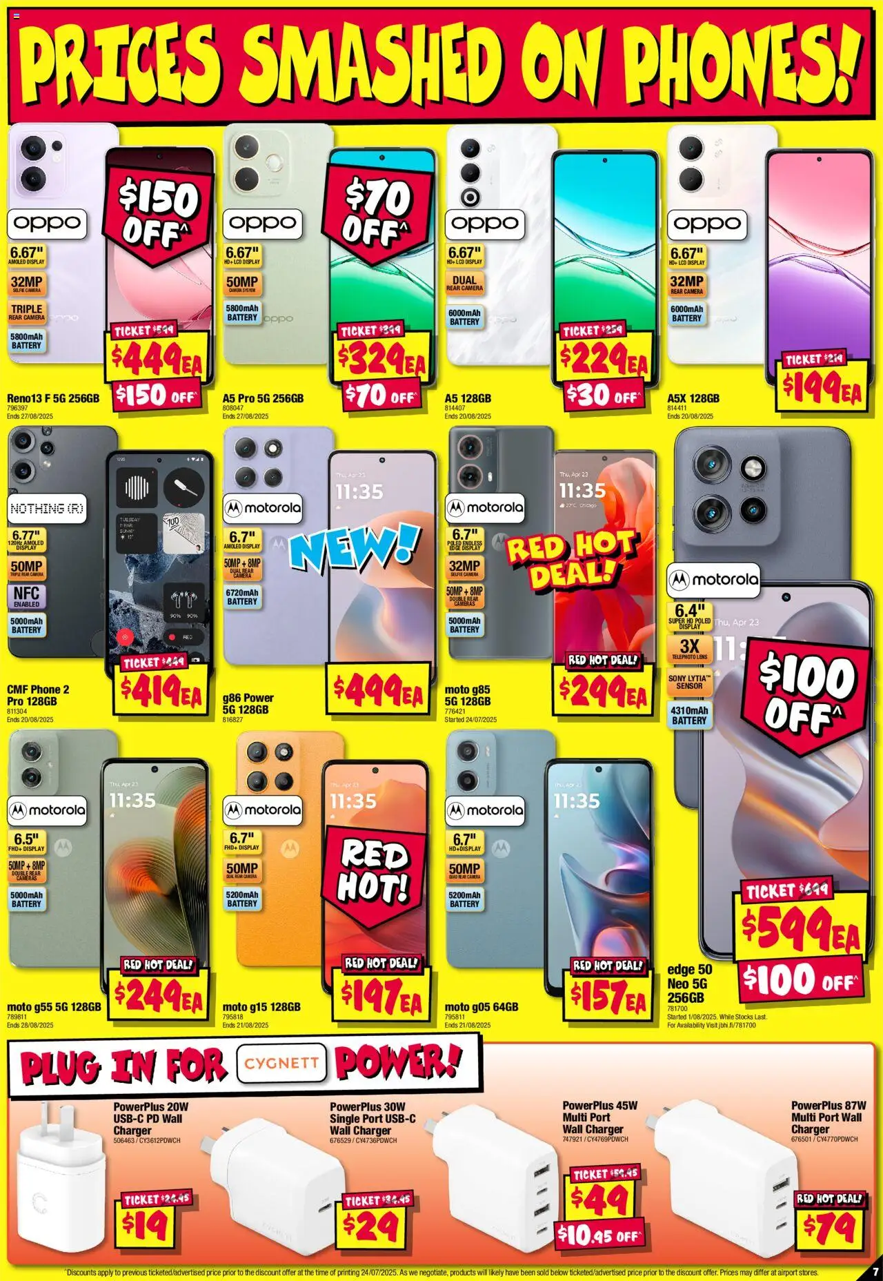 JB Hi-Fi catalogue - valid from 07.08.2025 | Page: 7 | Products: Battery, Charger, Phone, Camera