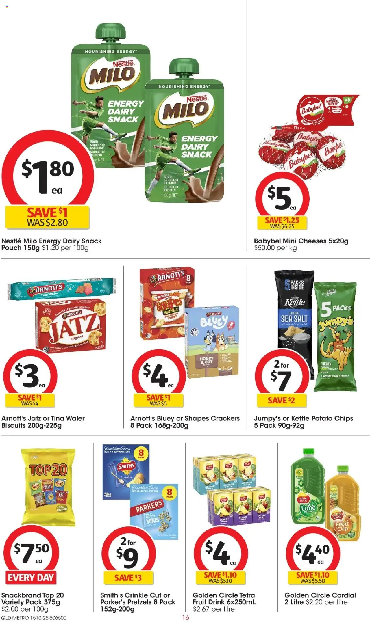 Coles catalogue - valid from 15.10.2025 | Page: 16 | Products: Dairy, Cheese, Pretzels, Salt