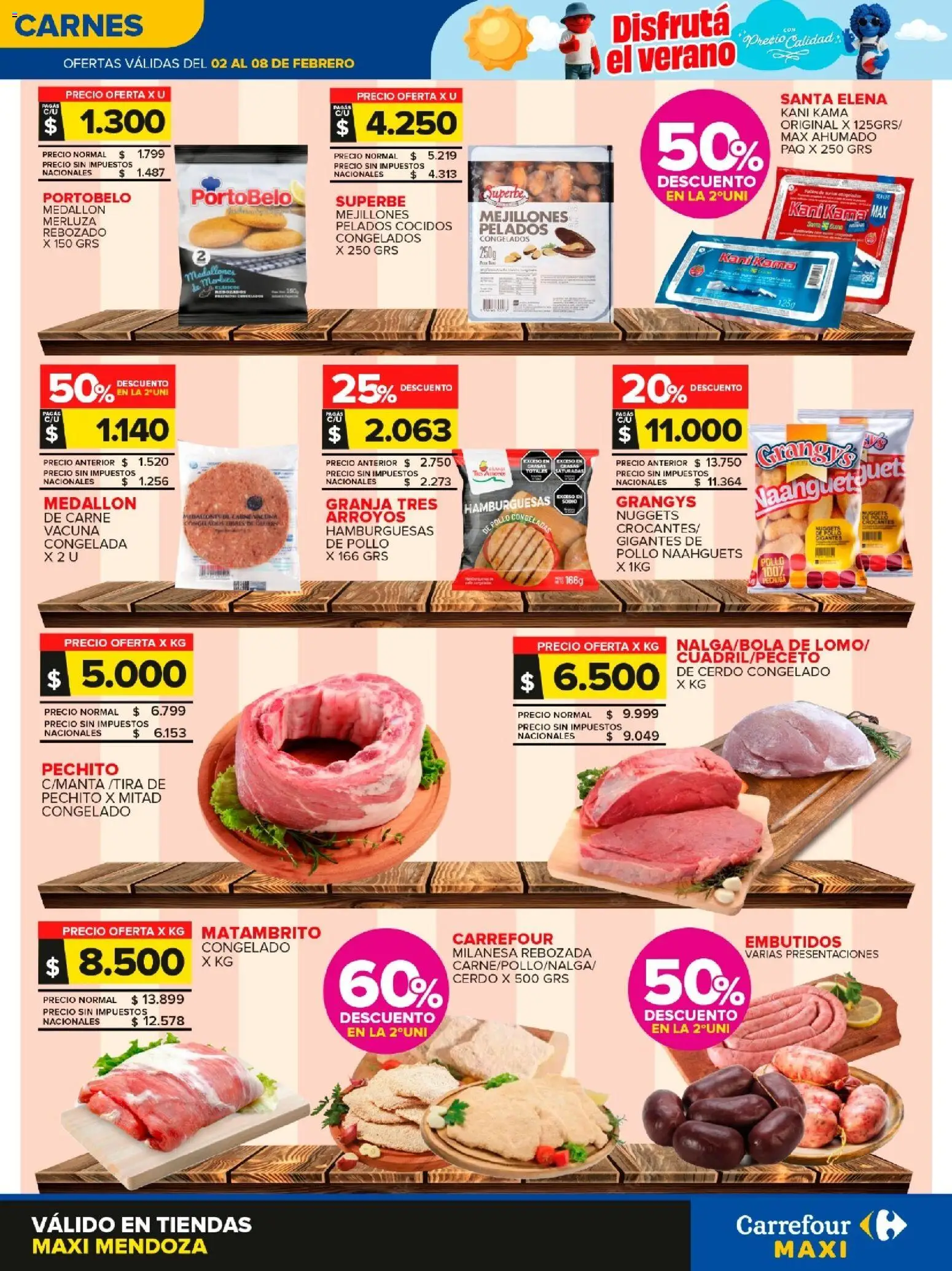 Carrefour - Frutas y Verduras  │ válido desde el 02.02.2026 | Página: 2 | Productos: Pollo, Milanesa, Cerdo