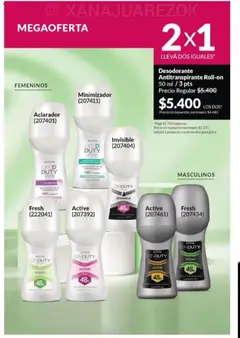Vista previa Catálogo AVON Campaña 15/2025 válido desde el 23.10.2025 | Página: 145 | Productos: Desodorante, Antitranspirante