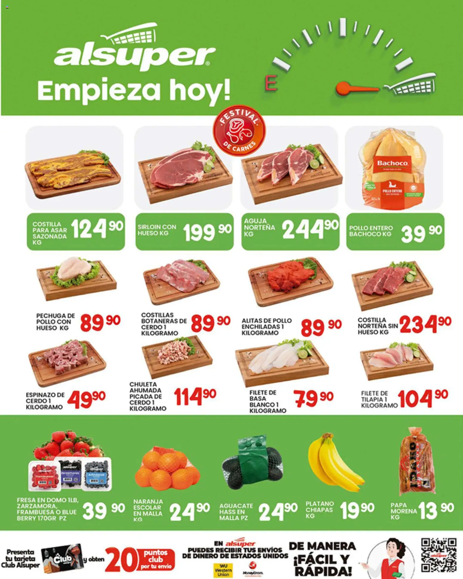Nuevas ofertas de Alsuper válidas en toda la República Mexicana desde el 16.01.2026. ¡Encuentra las mejores ofertas en Alsuper folleto Zacatecas! | Página: 8 | Productos: Pollo, Plátano, Cerdo, Malla