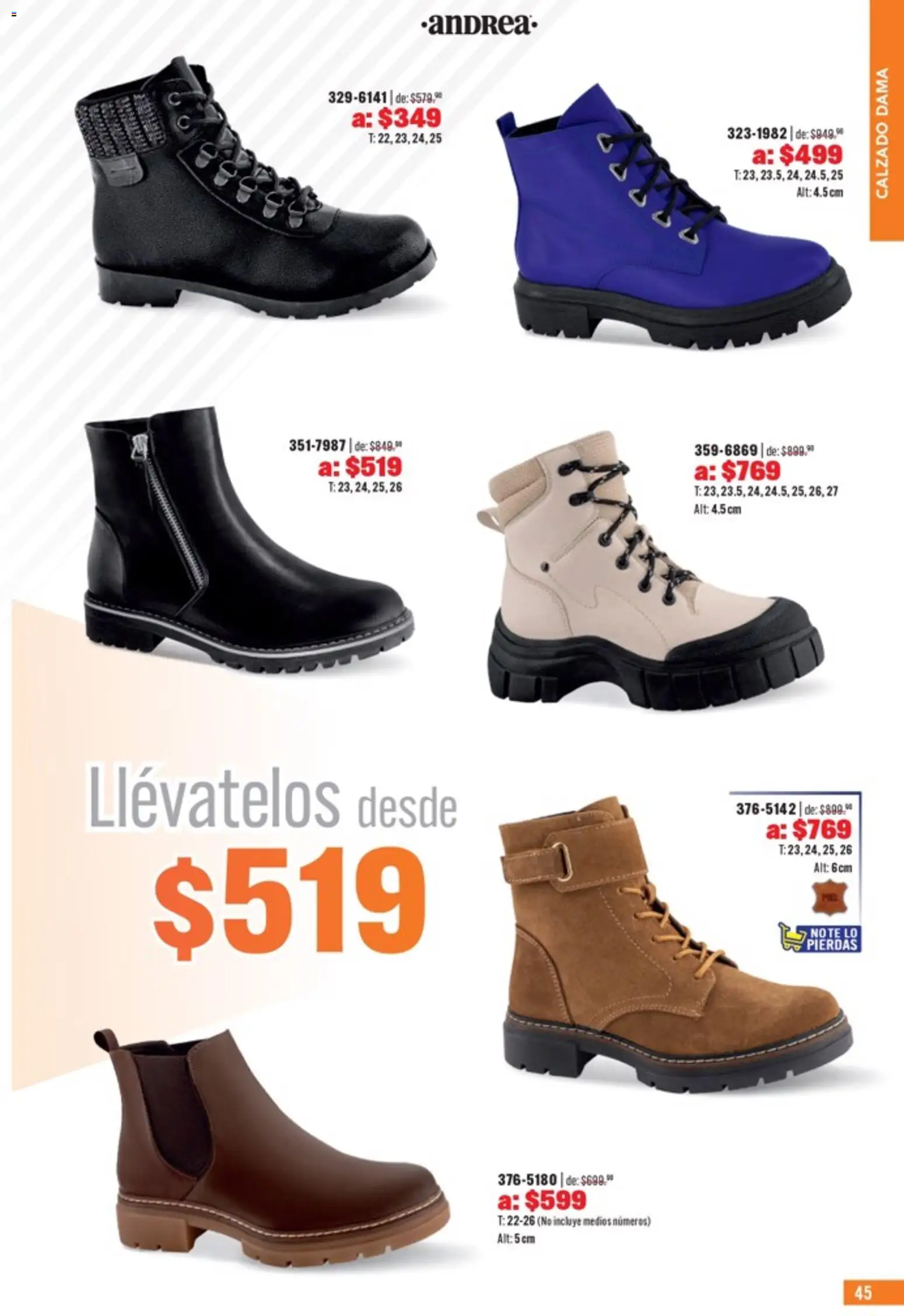 Nuevas ofertas de Andrea válidas en toda la República Mexicana desde el 05.04.2026. ¡Encuentra las mejores ofertas en Andrea catálogo Outlet! | Página: 45