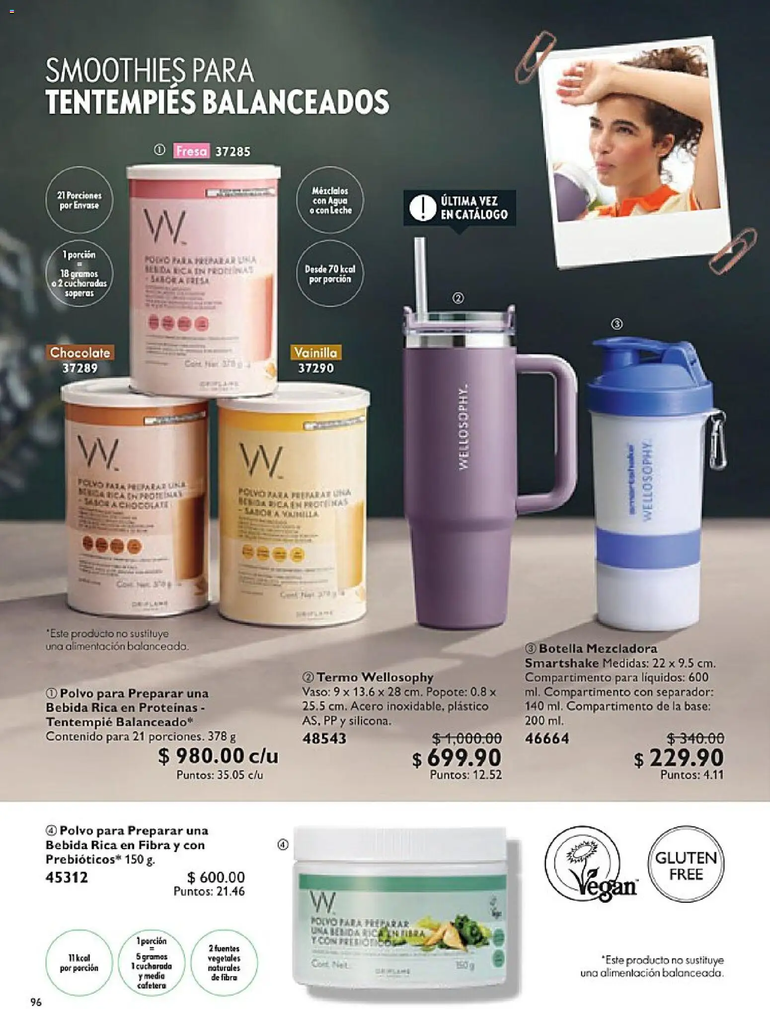 Nuevas ofertas de Oriflame válidas en toda la República Mexicana desde el 24.01.2026. ¡Encuentra las mejores ofertas en Oriflame campaña 2 2026! | Página: 96 | Productos: Agua, Chocolate, Cafetera, Botella