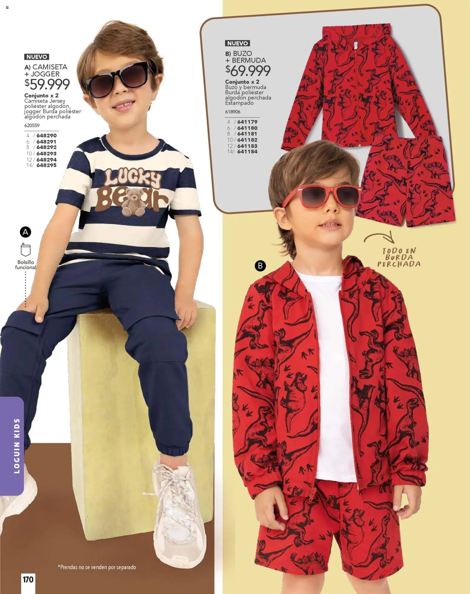 Carmel revista - valida desde el 01.01.2026 | Página: 170 | Productos: Bermuda, Buzo, Camiseta, Conjunto