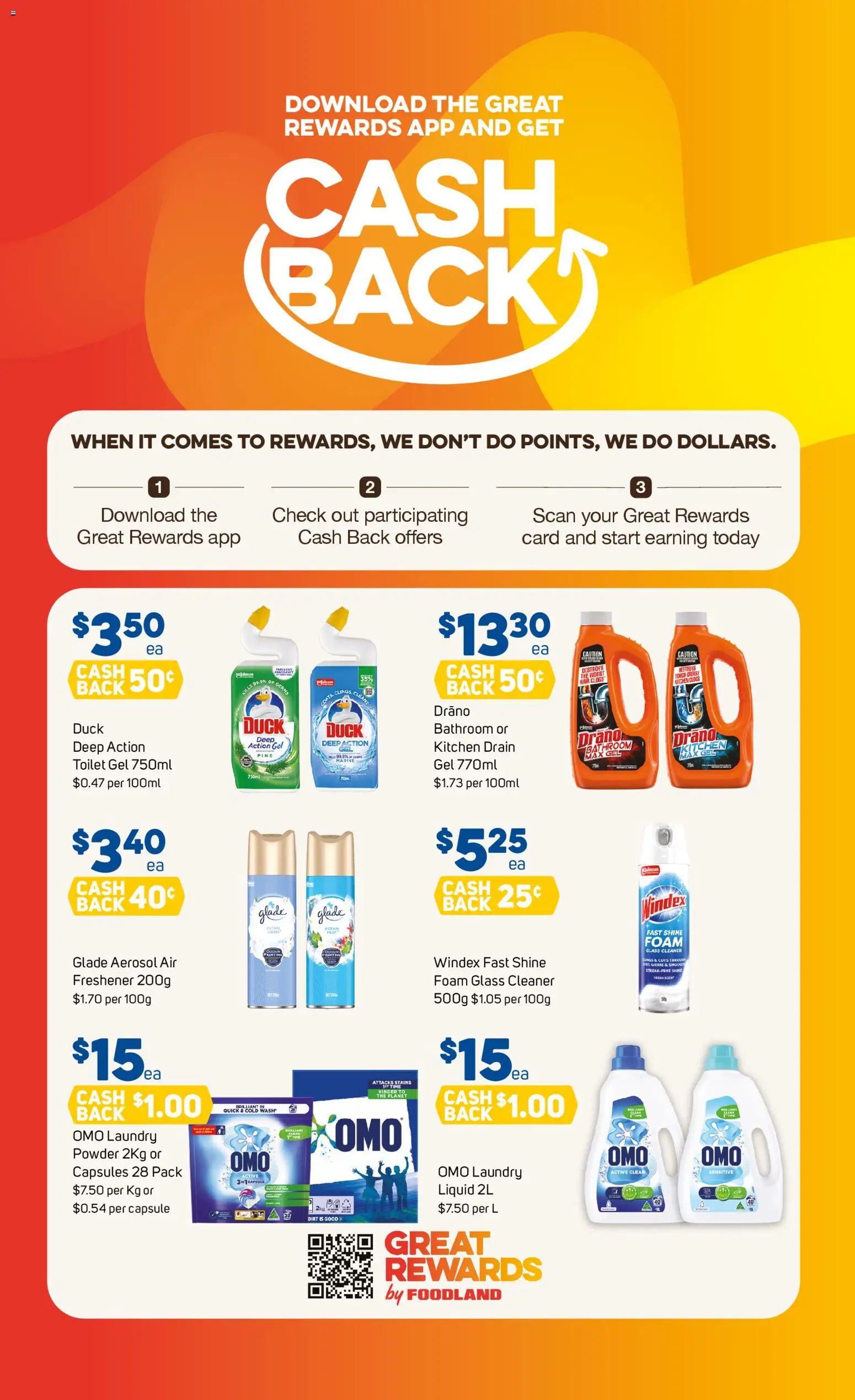 Foodland catalogue - valid from 08.04.2026 | Page: 33 | Products: Toilet, Powder, Cleaner, Laundry