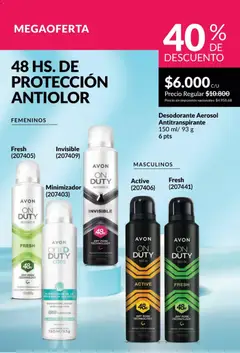 Vista previa Catálogo AVON Campaña 4/2026 válido desde el 01.04.2026 | Página: 202 | Productos: Desodorante, Antitranspirante