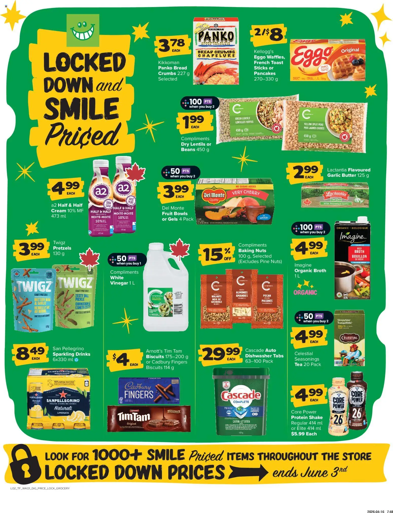 Thrifty Foods flyer valid from 30.04.2026 | Page: 10 | Products: Tea, Cream, Dishwasher, Bread