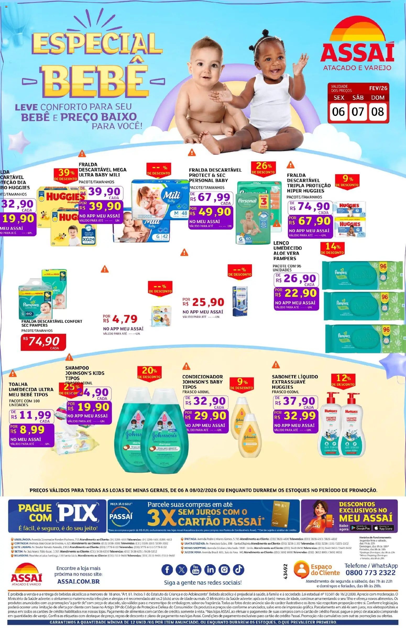 Assaí Atacadista Folheto - válido de 06.02.2026 | Página: 1