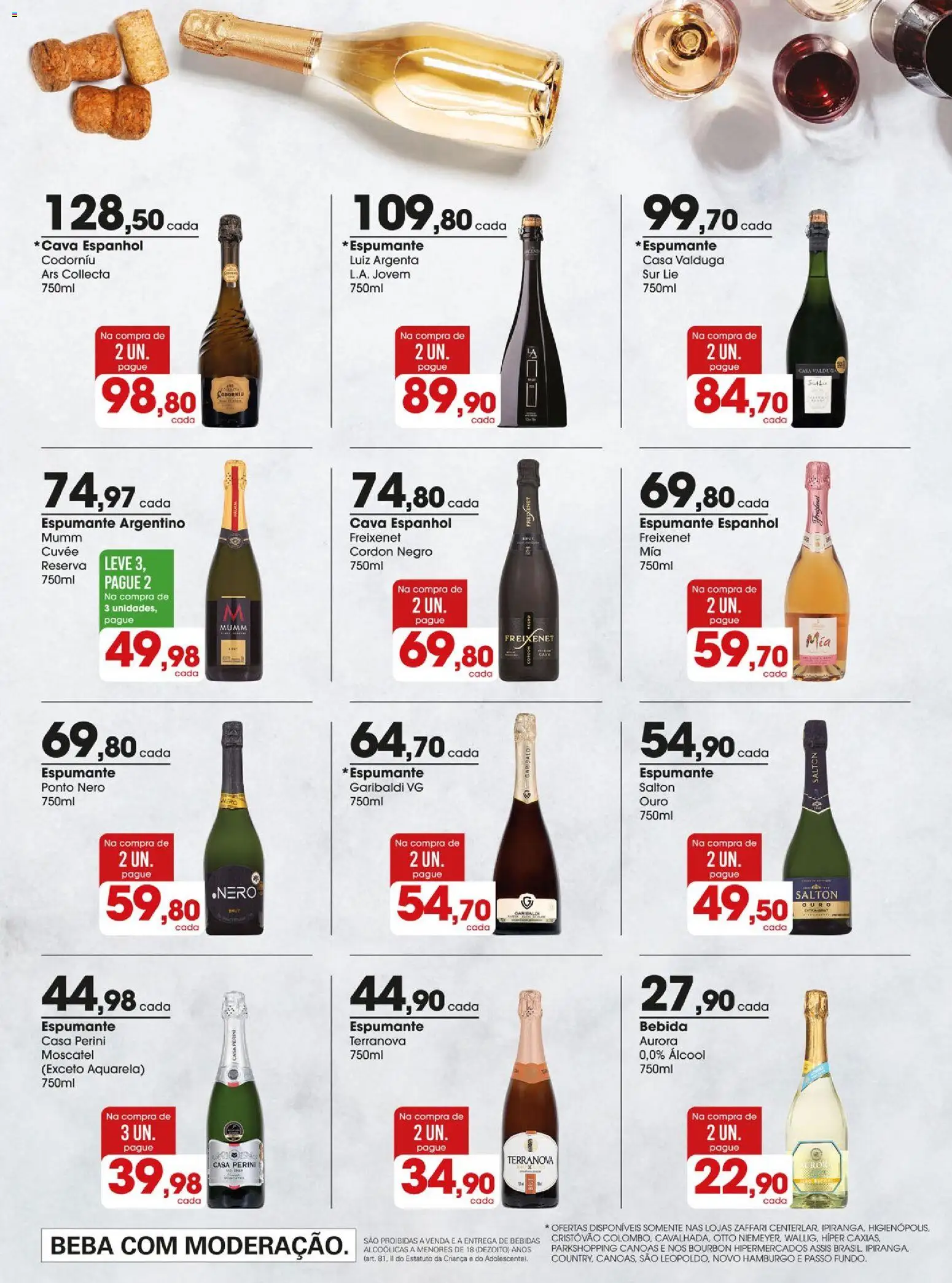 Zaffari Folheto - válido de 16.12.2025 | Página: 17 | Produtos: Espumante, Bourbon, Bebida