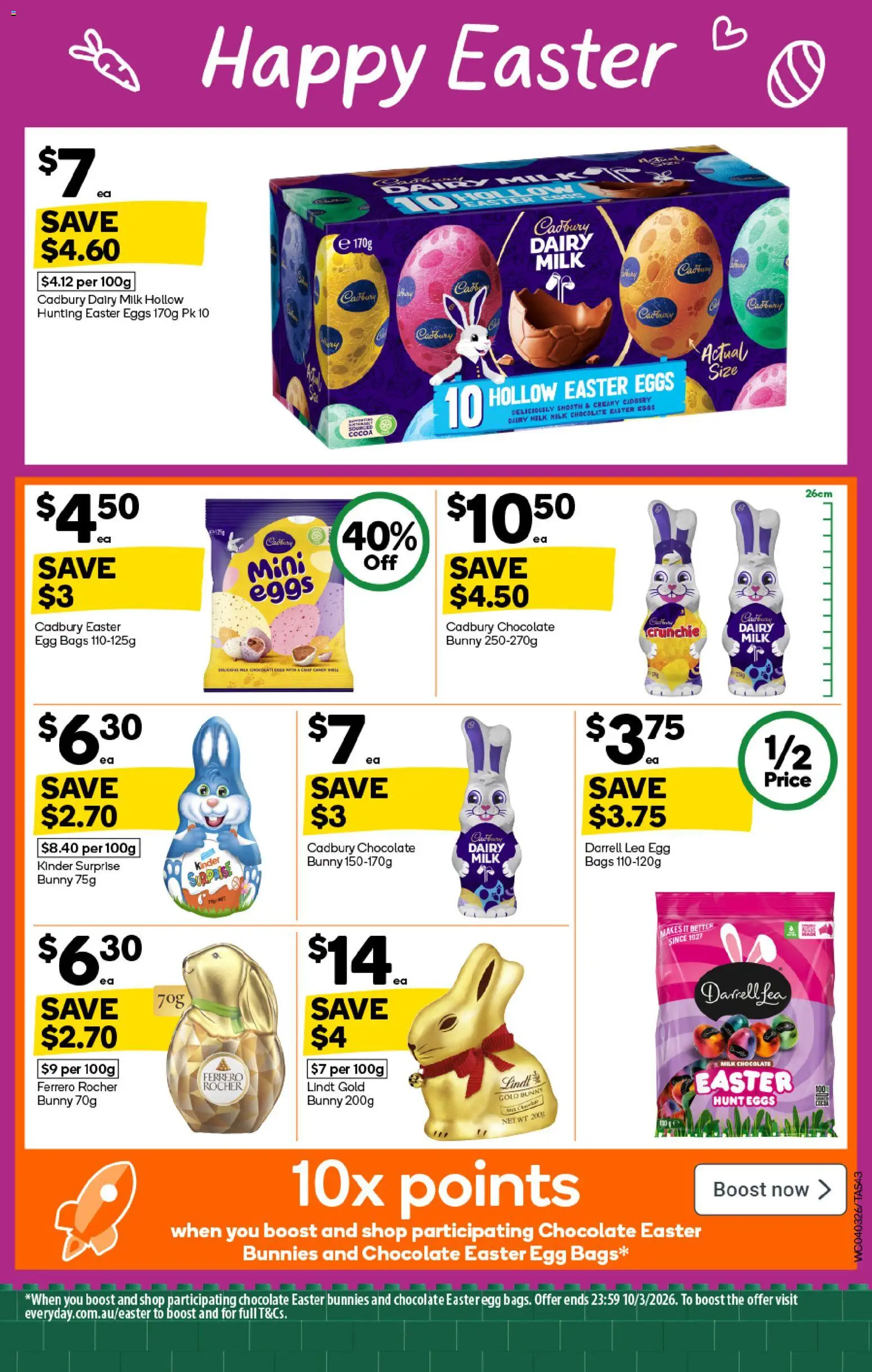 Woolworths catalogue - valid from 04.03.2026 | Page: 43 | Products: Cocoa, Dairy, Eggs, Chocolate