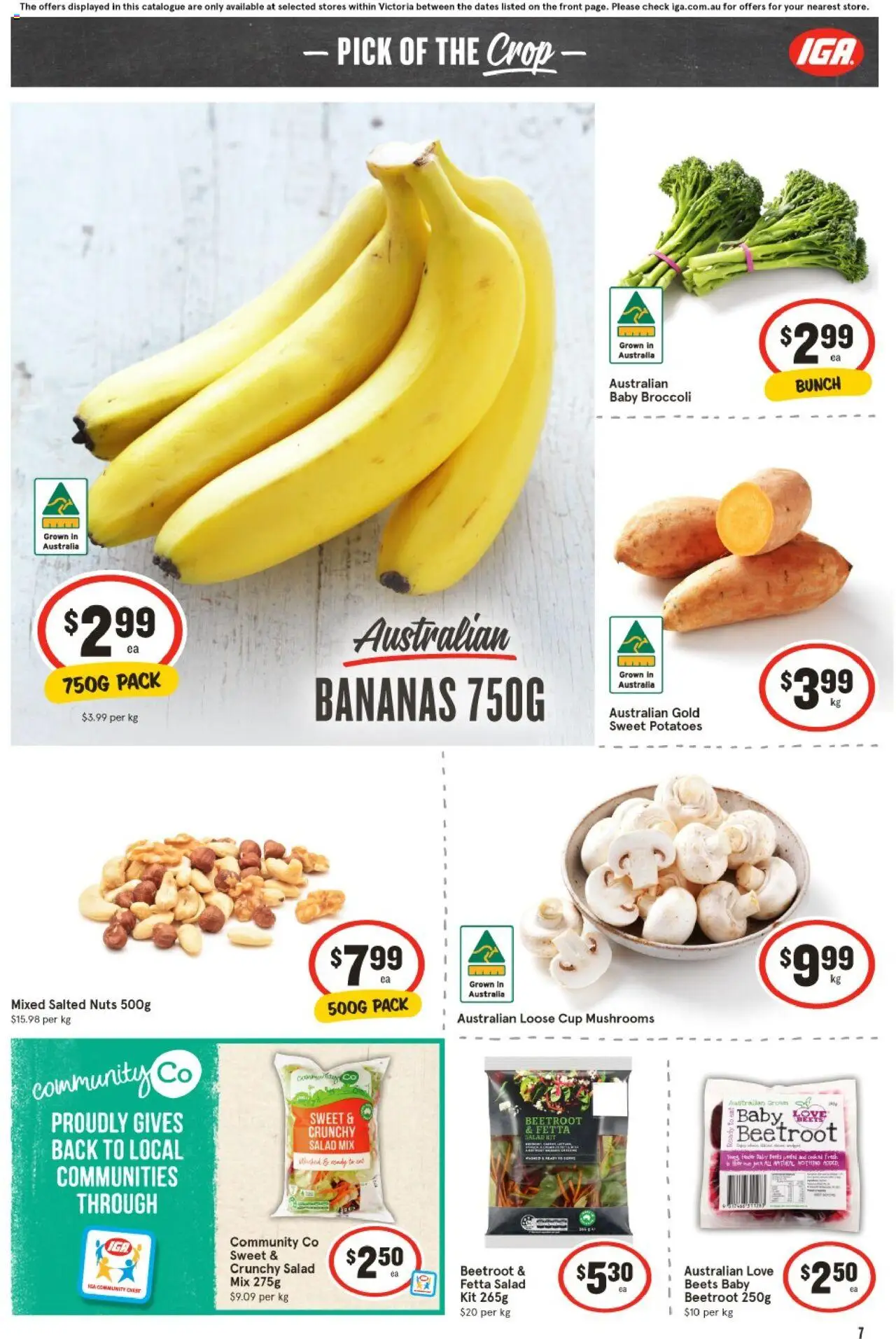 IGA catalogue - valid from 27.08.2025 | Page: 8 | Products: Nuts, Salad, Potatoes, Beetroot