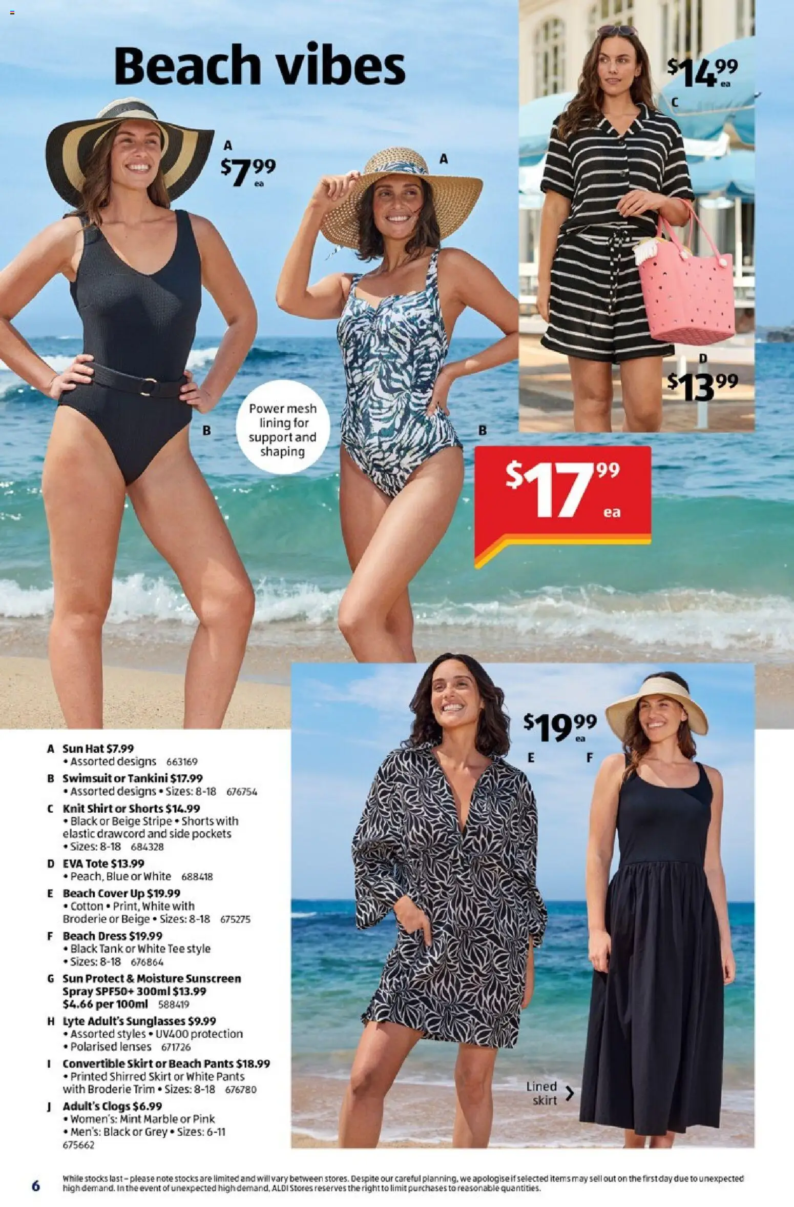 Aldi catalogue - valid from 17.12.2025 | Page: 6 | Products: Sunscreen, Dress, Shirt, Shorts