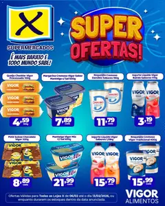 X Supermercados - Ofertas Vigor - Pré-Visualização do folheto da loja X Supermercados, válido de 06.02.2026