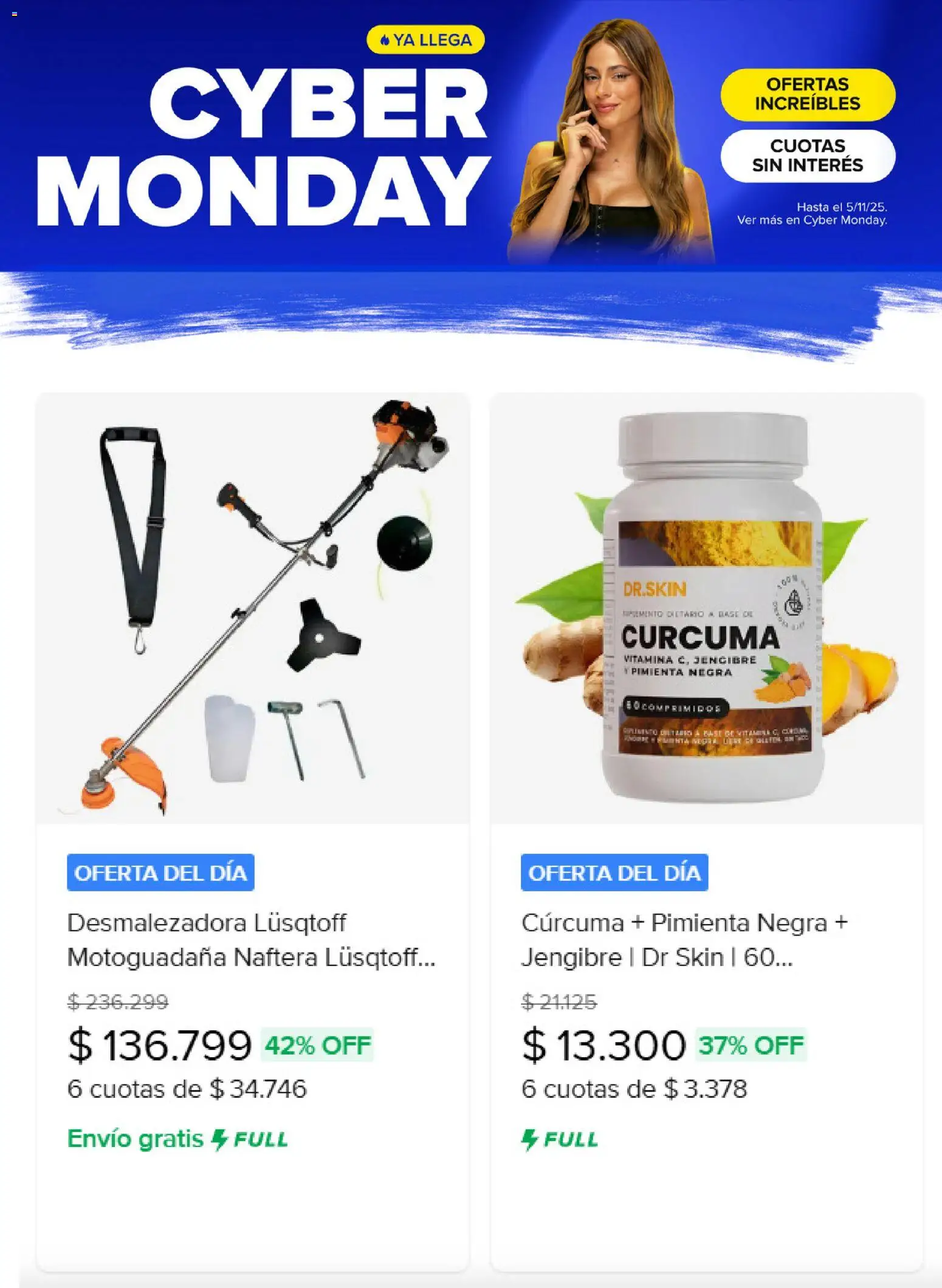 Mercado Libre catálogo - Cyber monday  │ válido desde el 27.10.2025 | Página: 6 | Productos: Pimienta, Curcuma