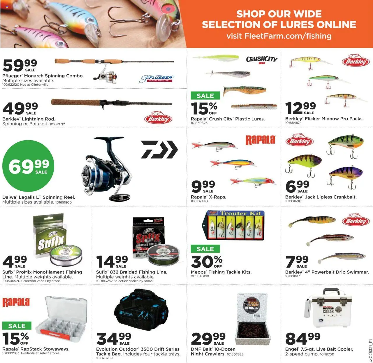 Mills Fleet Farm Weekly Ad - valid from 07.08.2025 | Page: 10 | Products: Bait