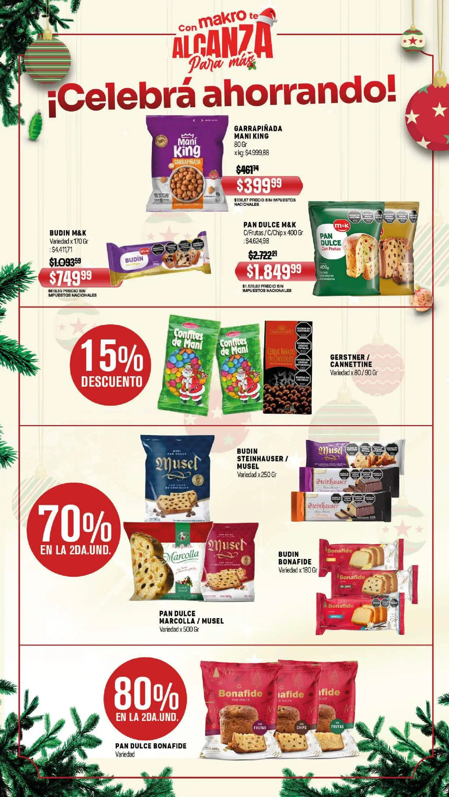 Makro ofertas │ válido desde el 18.12.2025 | Página: 2 | Productos: Mani, Pan, Chocolate, Té