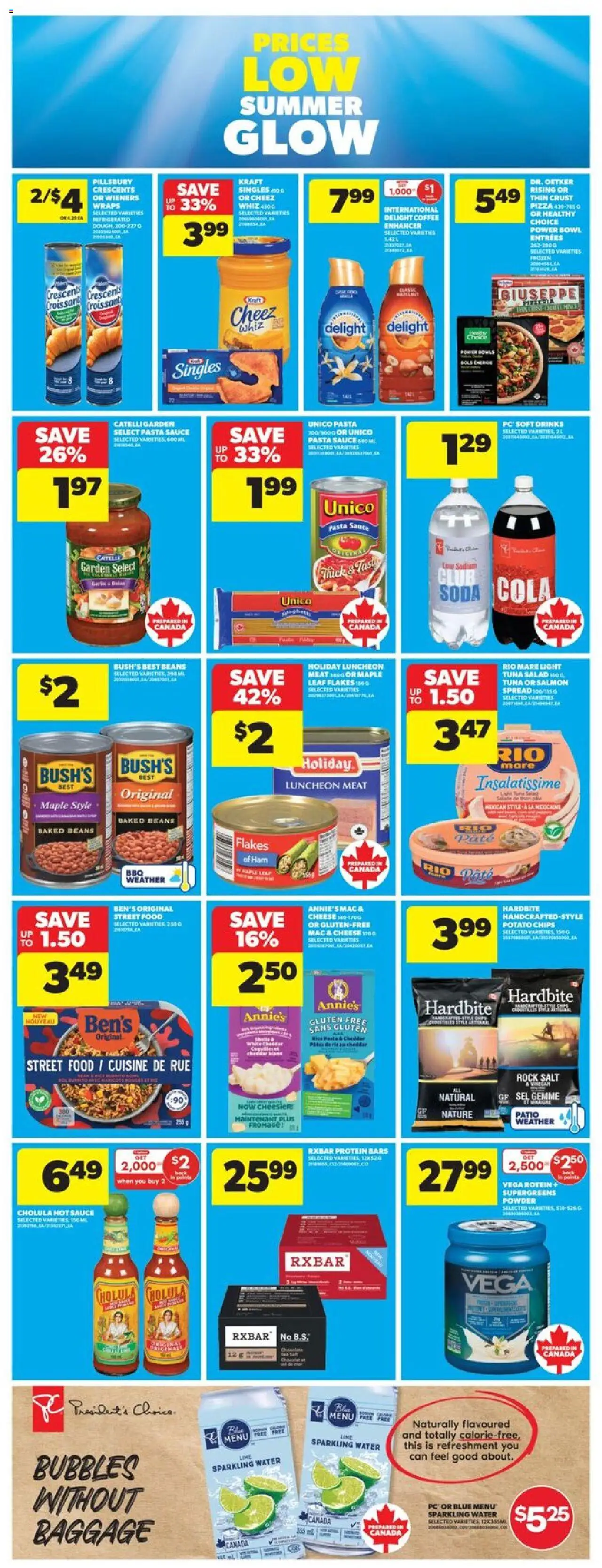 Real Canadian Superstore flyer valid from 14.08.2025 | Page: 19 | Products: Pasta, Chips, Coffee, Ham