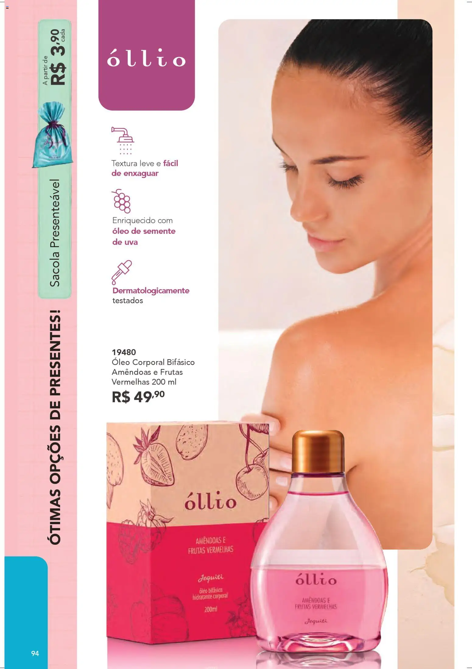 Jequiti Folheto - válido de 28.03.2026 | Página: 94 | Produtos: Hidratante corporal, Óleo, Amêndoas