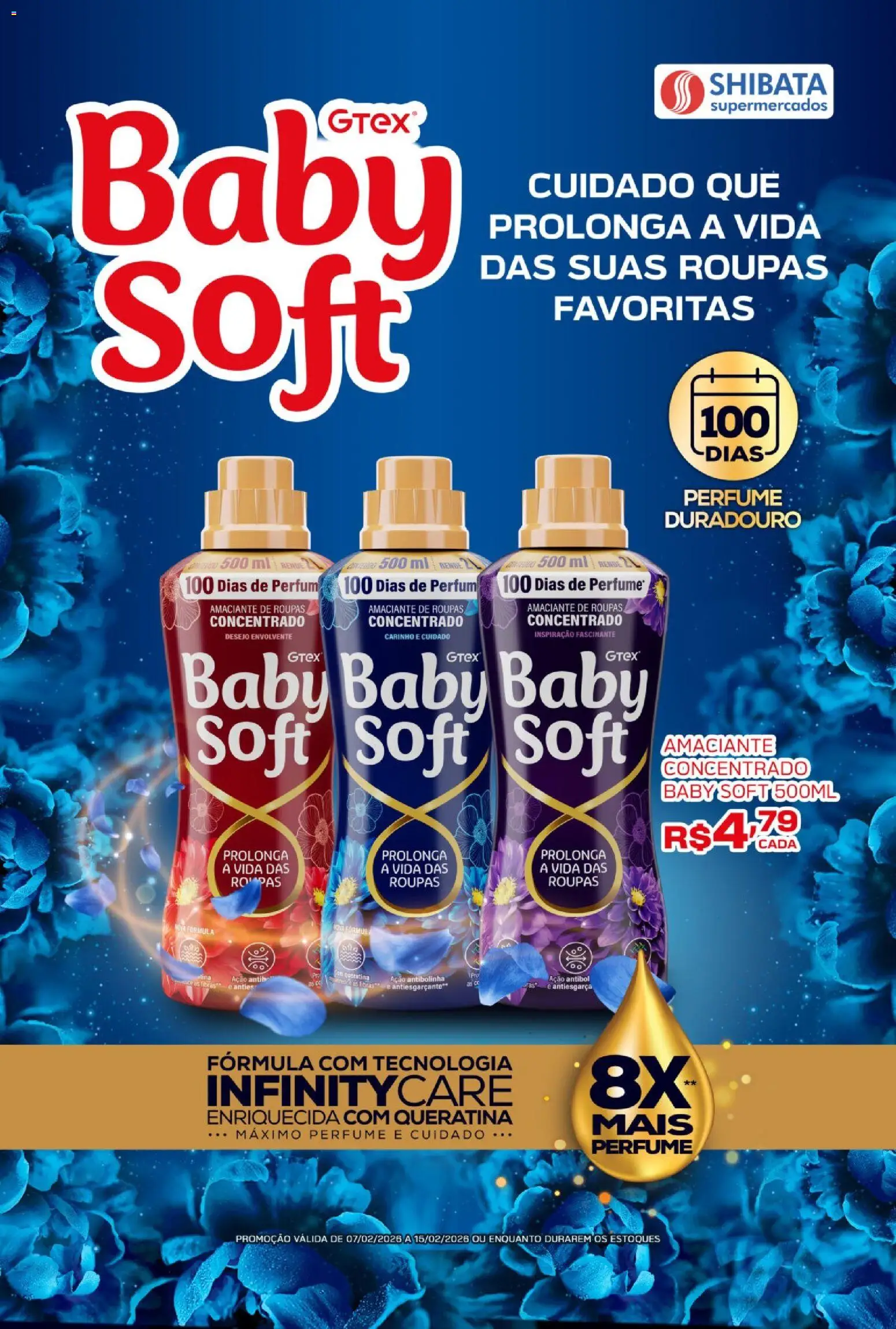 Shibata Folheto - válido de 07.02.2026 | Página: 1 | Produtos: Perfume, Amaciante de roupas, Roupas, Amaciante