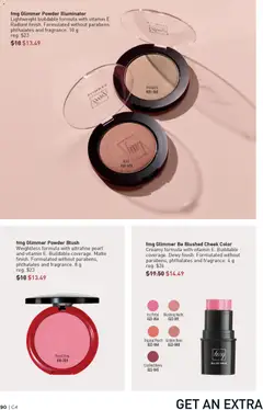 Preview of fmg Glimmer Powder Illuminator, Lightweight buildable formula with vitamin E. Radiant finish. Formulated without parabens, phthalates and fragrance. 10 g from shop Avon valid from 12.02.2026 | Page: 90