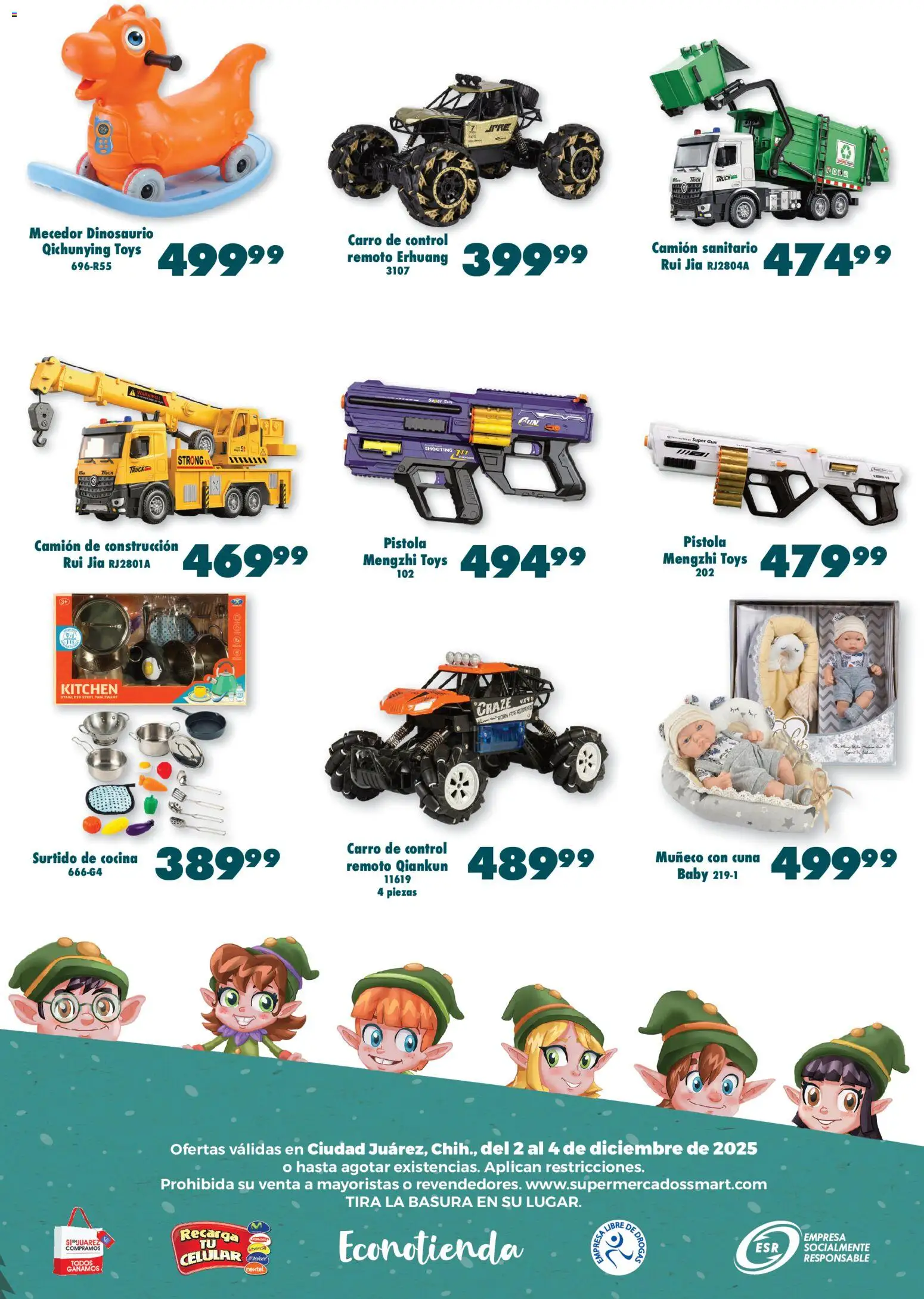 Nuevas ofertas de S-Mart válidas en toda la República Mexicana desde el 02.12.2025. ¡Encuentra las mejores ofertas en S-Mart folleto Ofertas de Feria Juárez! | Página: 6 | Productos: Control remoto, Cocina, Cuna