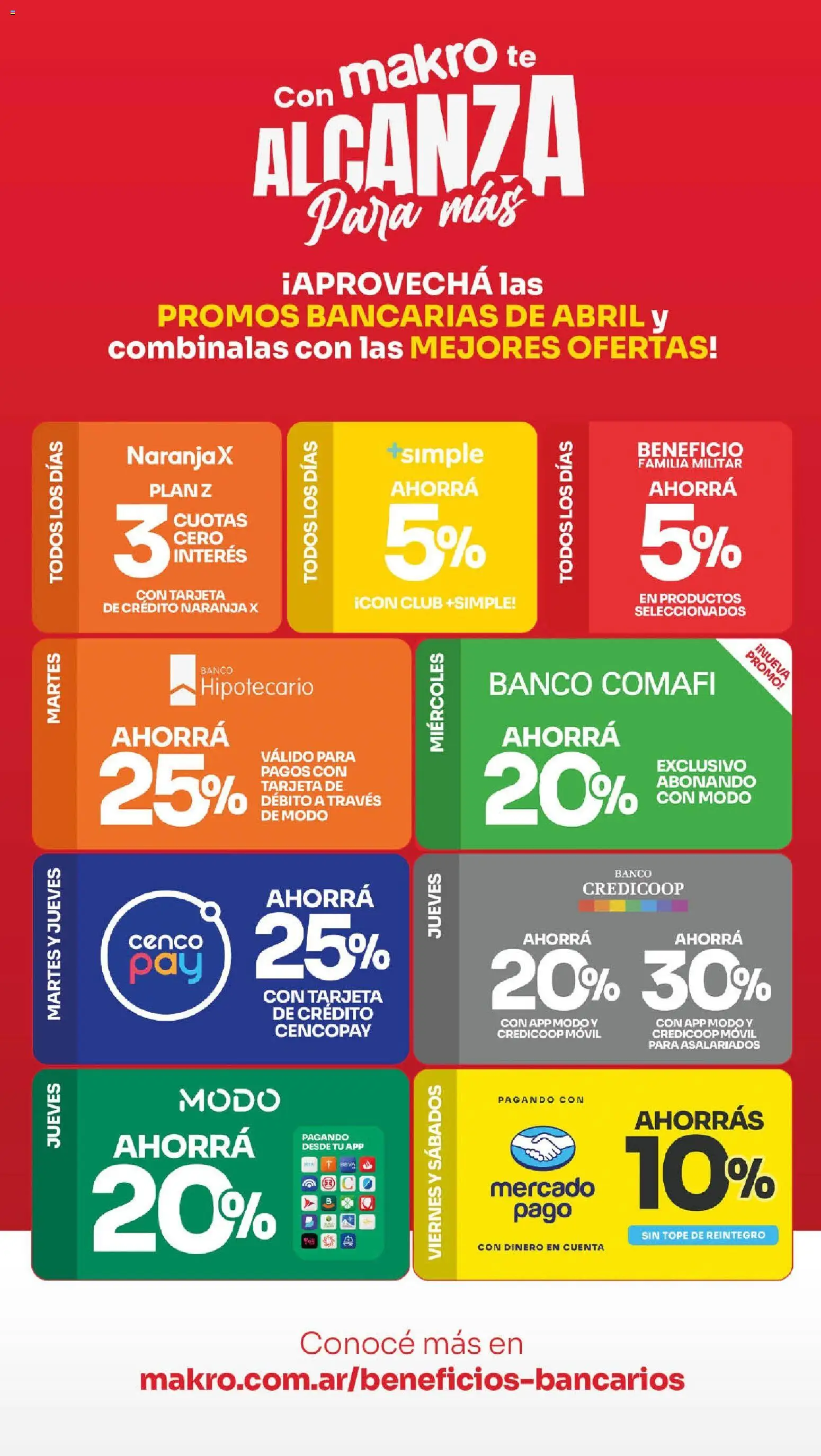 Makro Ofertas ALCANZA │ válido desde el 16.04.2026 | Página: 4 | Productos: Movil, Banco, Té