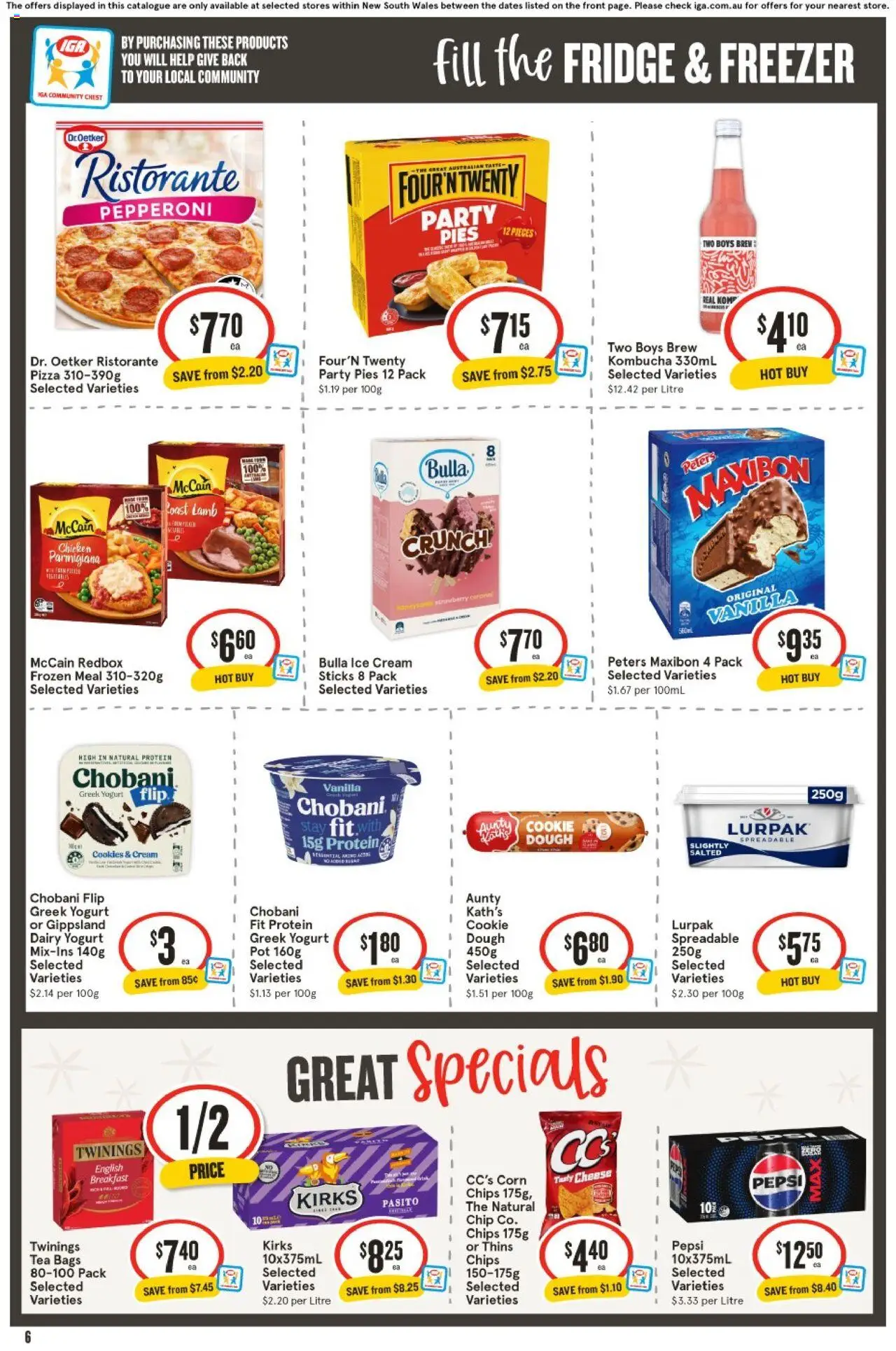 IGA catalogue - valid from 06.08.2025 | Page: 6 | Products: Cheese, Sauce, Soup, Garlic