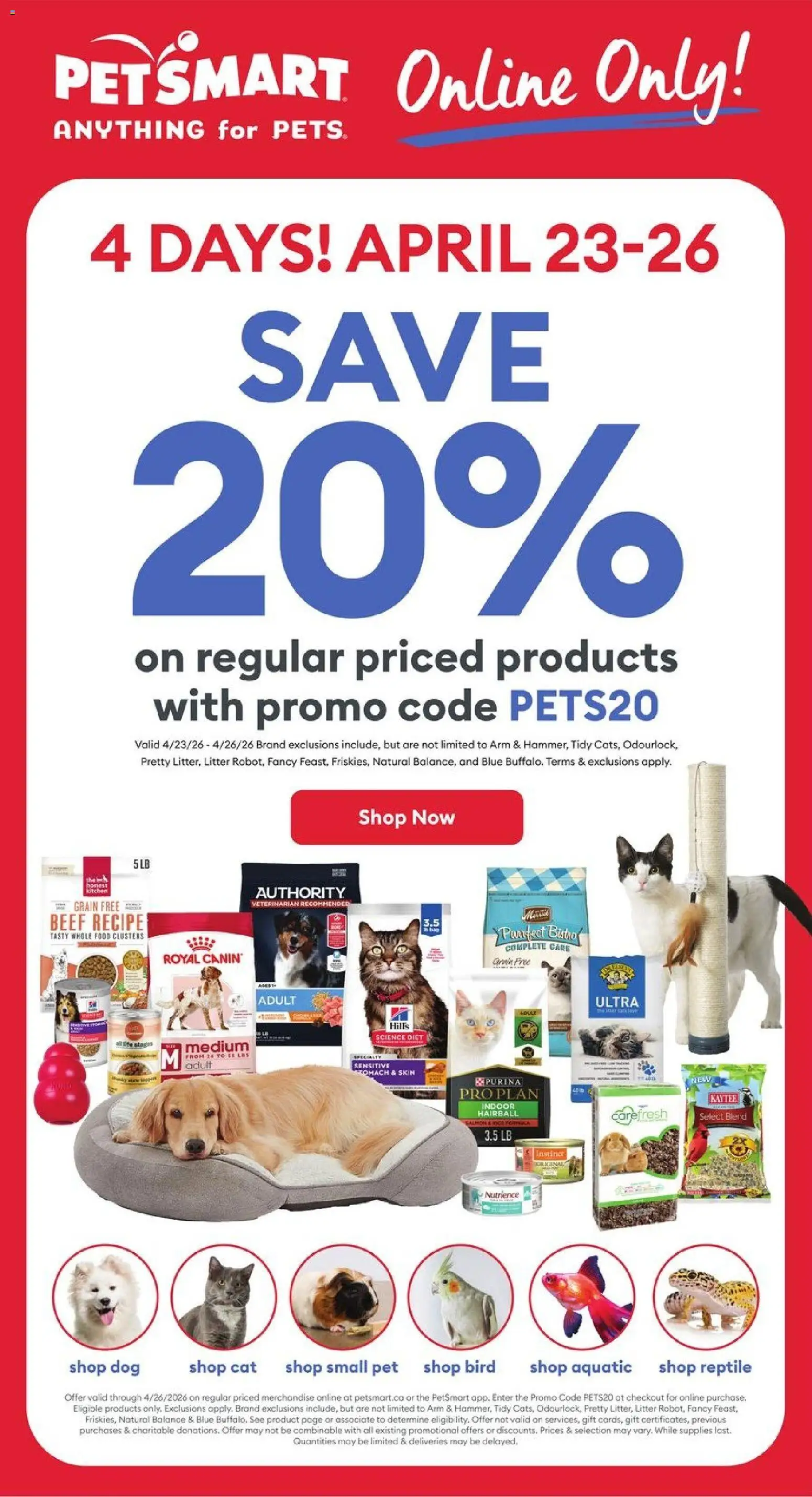 Petsmart flyer valid from 23.04.2026 | Page: 1 | Products: Beef