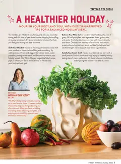 Preview of Fresh Thyme weekly ads valid from 15.11.2025 | Page: 5 | Products: Brussels Sprouts, Beef, Salad, Fruits