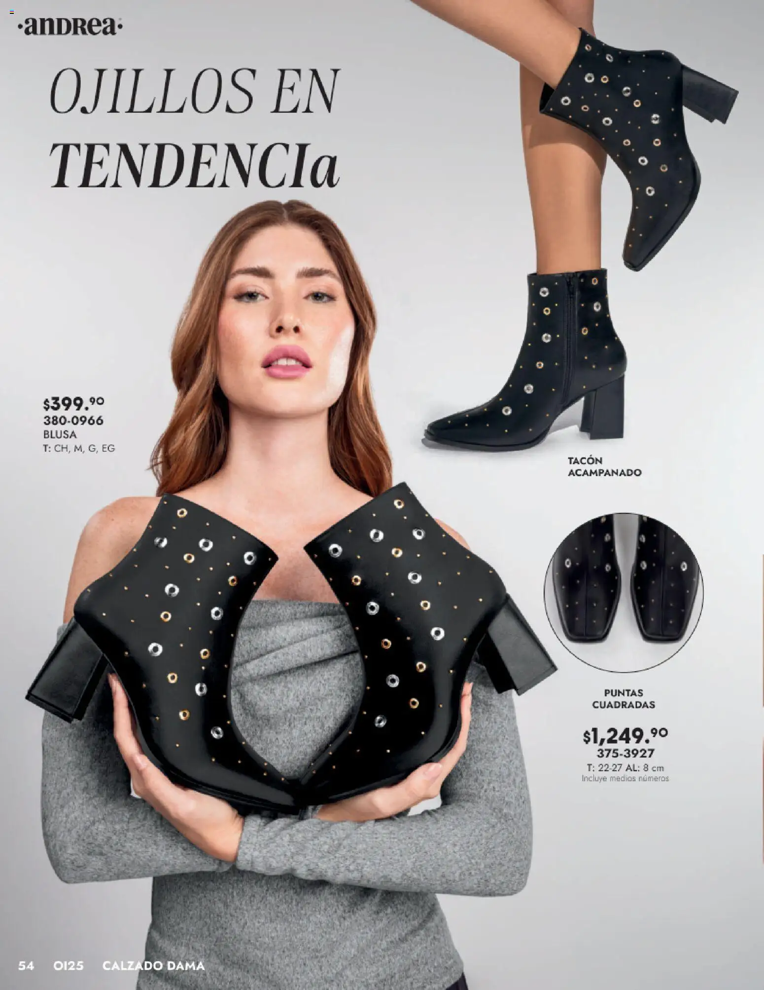 Nuevas ofertas de Andrea válidas en toda la República Mexicana desde el 24.08.2025. ¡Encuentra las mejores ofertas en Andrea - Catálogo Calzado Dama! | Página: 54 | Productos: Blusa