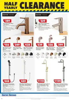 Preview of Harvey Norman - Bathroom Clearance - valid from 25.12.2025 | Page: 4 | Products: Bath, Shower, Accessories, Mixer