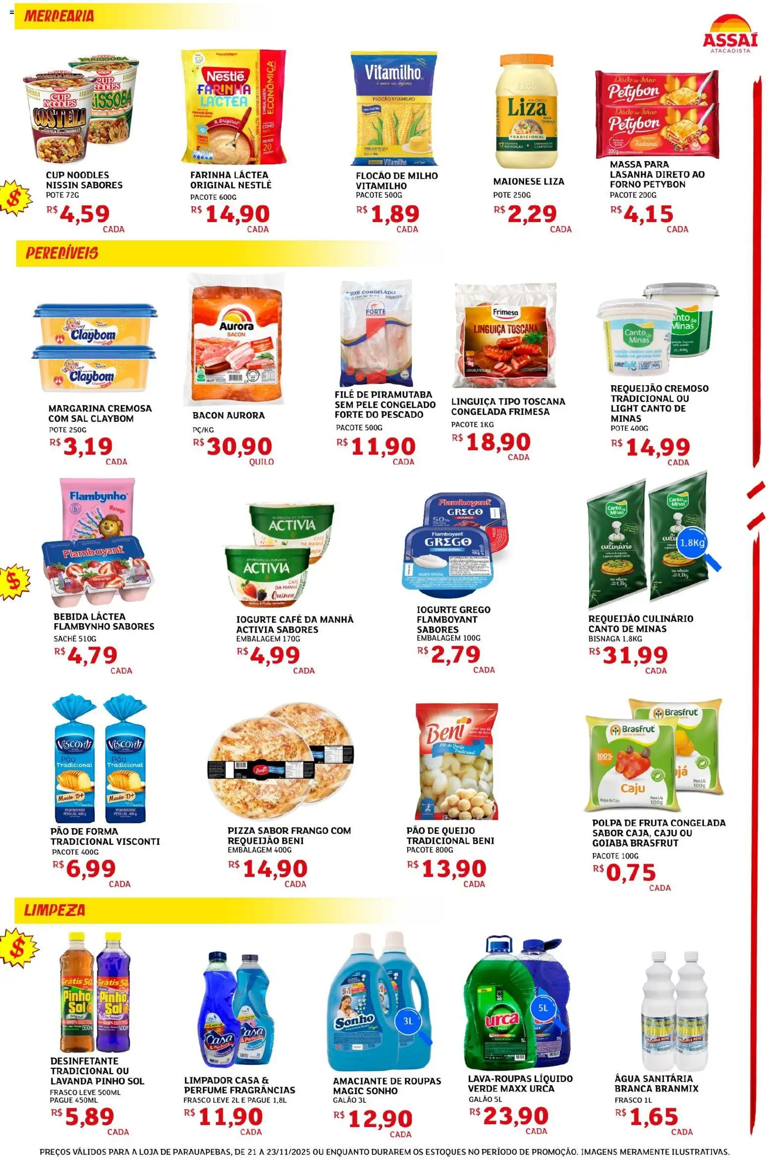 Assaí Atacadista Folheto - válido de 21.11.2025 | Página: 2 | Produtos: Quinoa, Pão, Lasanha, Iogurte grego