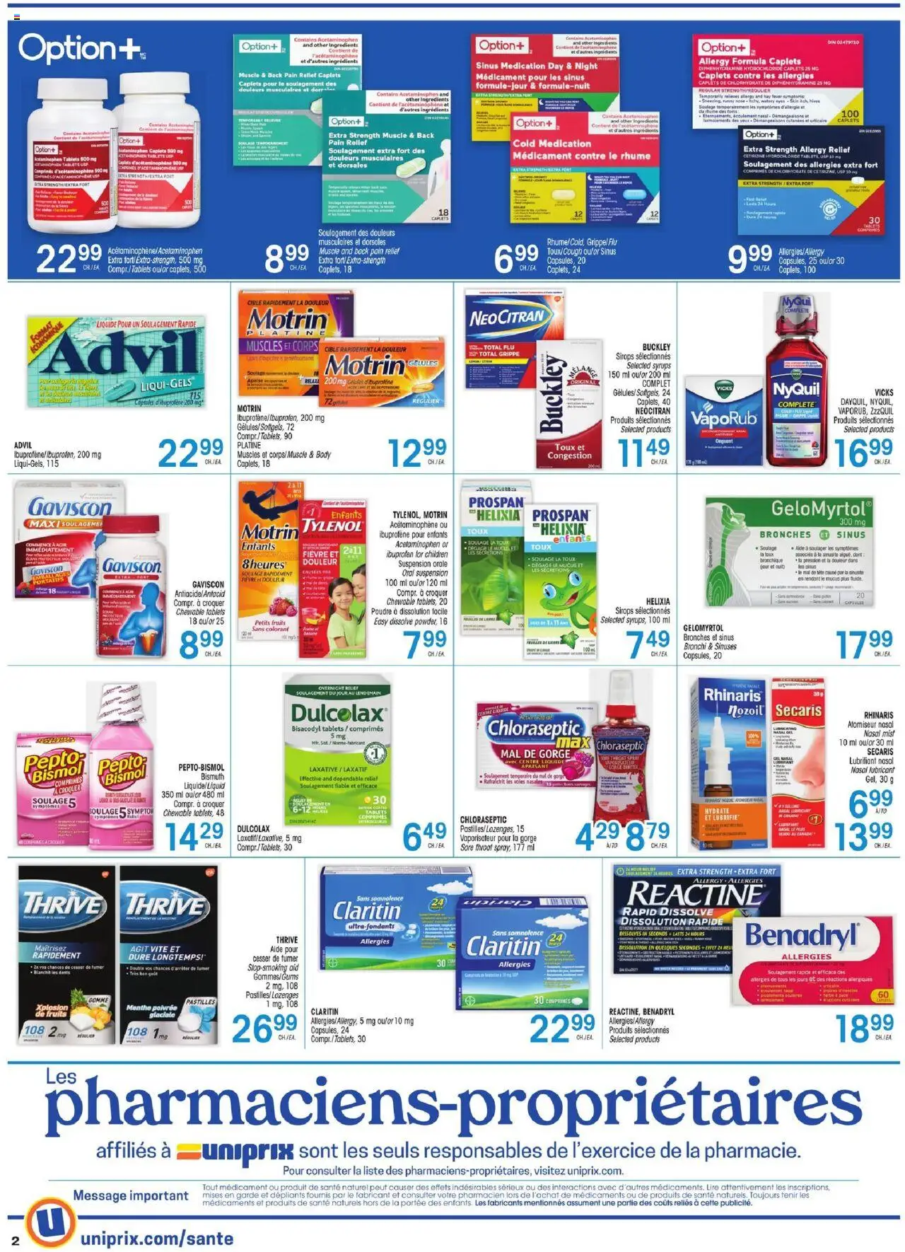 Uniprix flyer valid from 25.09.2025 | Page: 2 | Products: Tablet