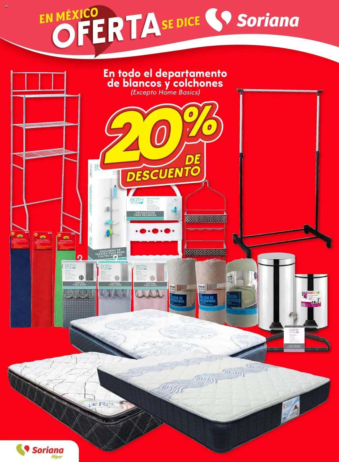 Nuevas ofertas de Soriana válidas en toda la República Mexicana desde el 04.09.2025. ¡Encuentra las mejores ofertas en Soriana - Fin de Semana Híper: Nuevo León, Ciudad Victoria y Tampico! | Página: 10 | Productos: Organizador, Baño, Regadera