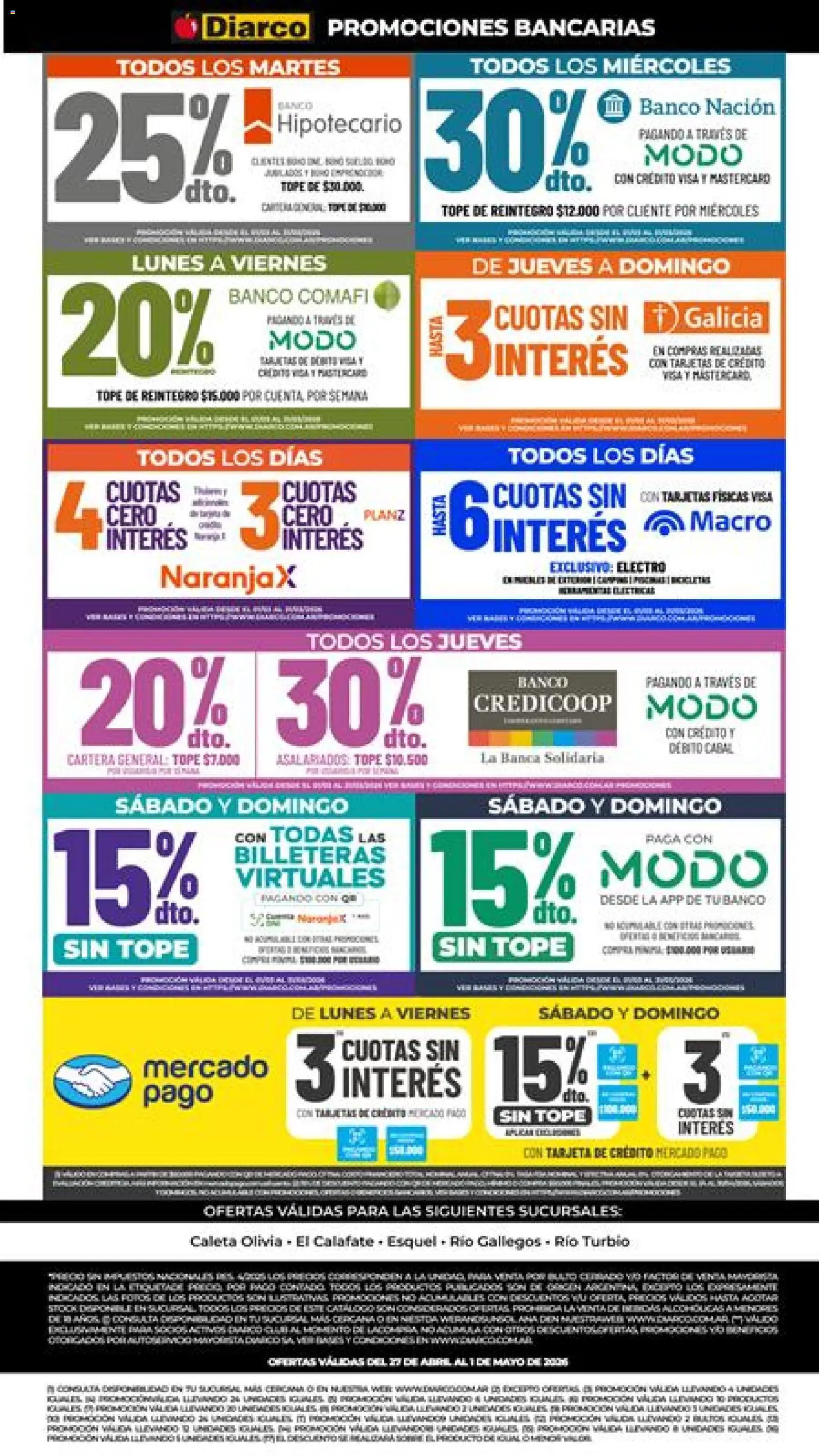 Diarco ofertas │ válido desde el 27.04.2026 | Página: 21 | Productos: Cartera, Banco, General