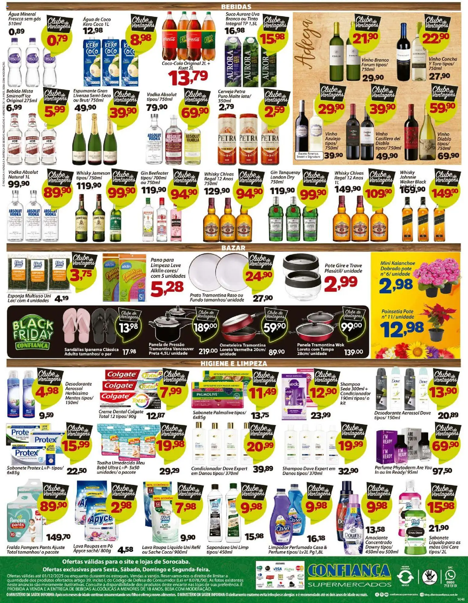 Confiança Folheto - válido de 28.11.2025 | Página: 4 | Produtos: Espumante, Suco, Cerveja, Sandálias