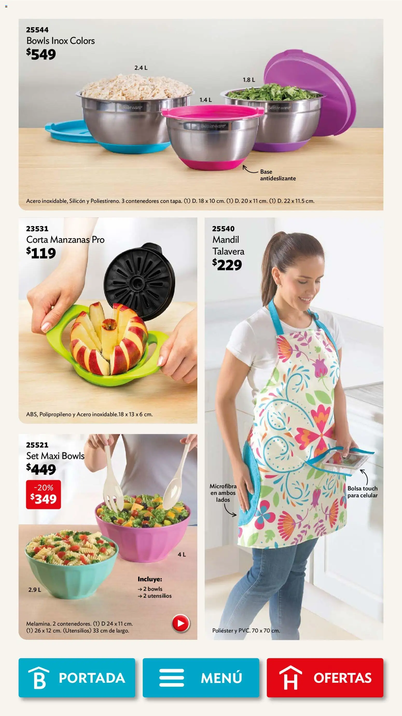 Nuevas ofertas de Betterware válidas en toda la República Mexicana desde el 03.11.2025. ¡Encuentra las mejores ofertas en Betterware campaña 11 2025! | Página: 53 | Productos: Bolsa, Manzanas