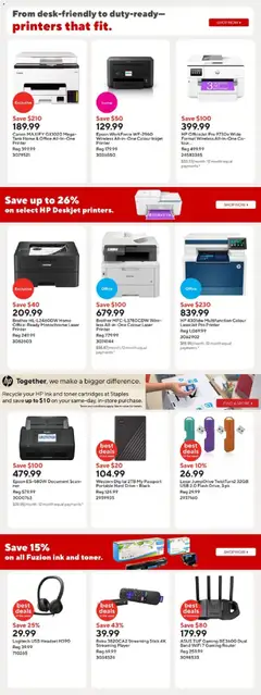 Preview of Staples weekly flyer / circulaire from shop Staples valid from 24.10.2025 | Page: 9