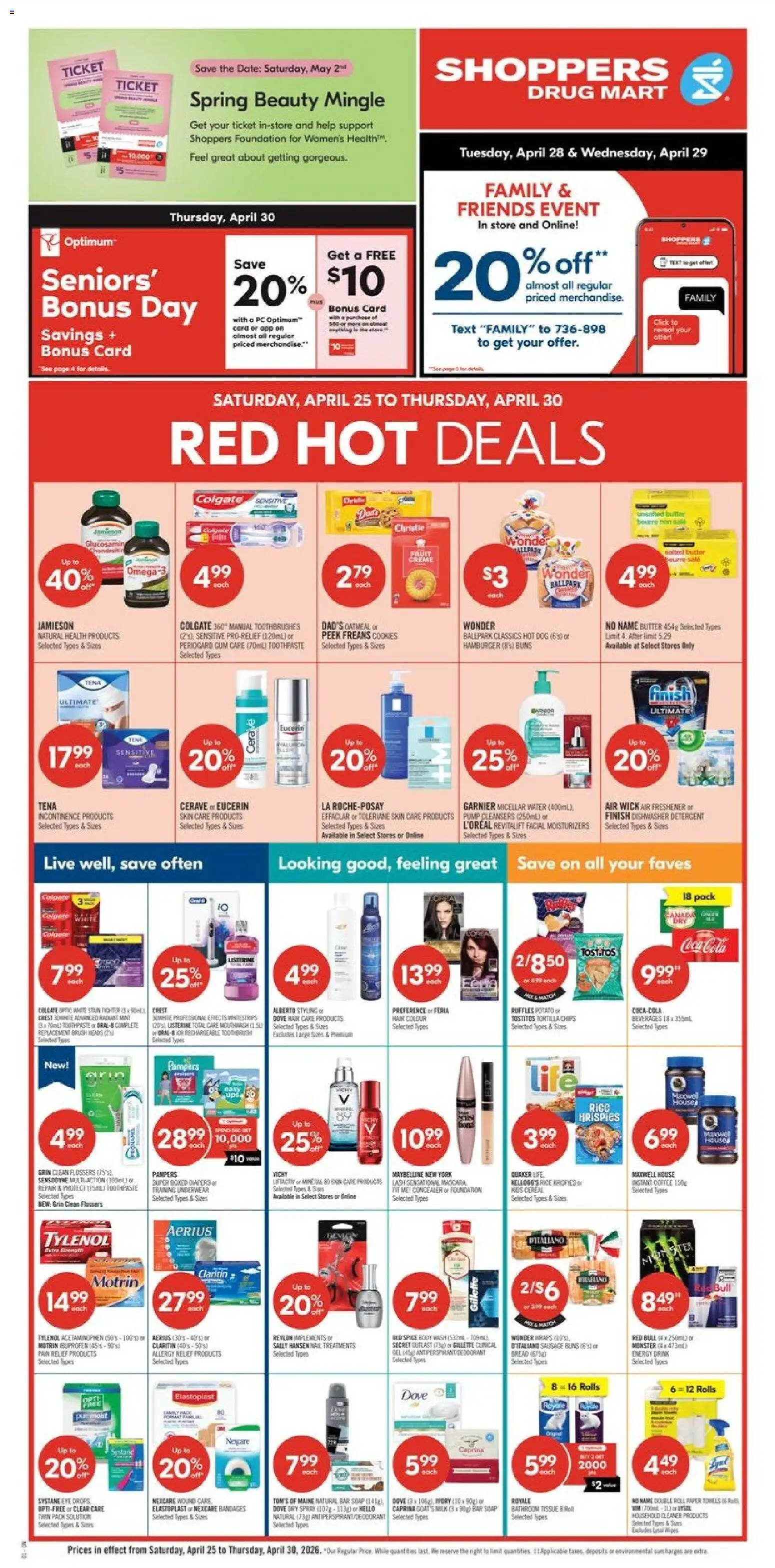 Shoppers flyer valid from 24.04.2026 | Page: 3 | Products: Dishwasher, Concealer, Soap, Underwear