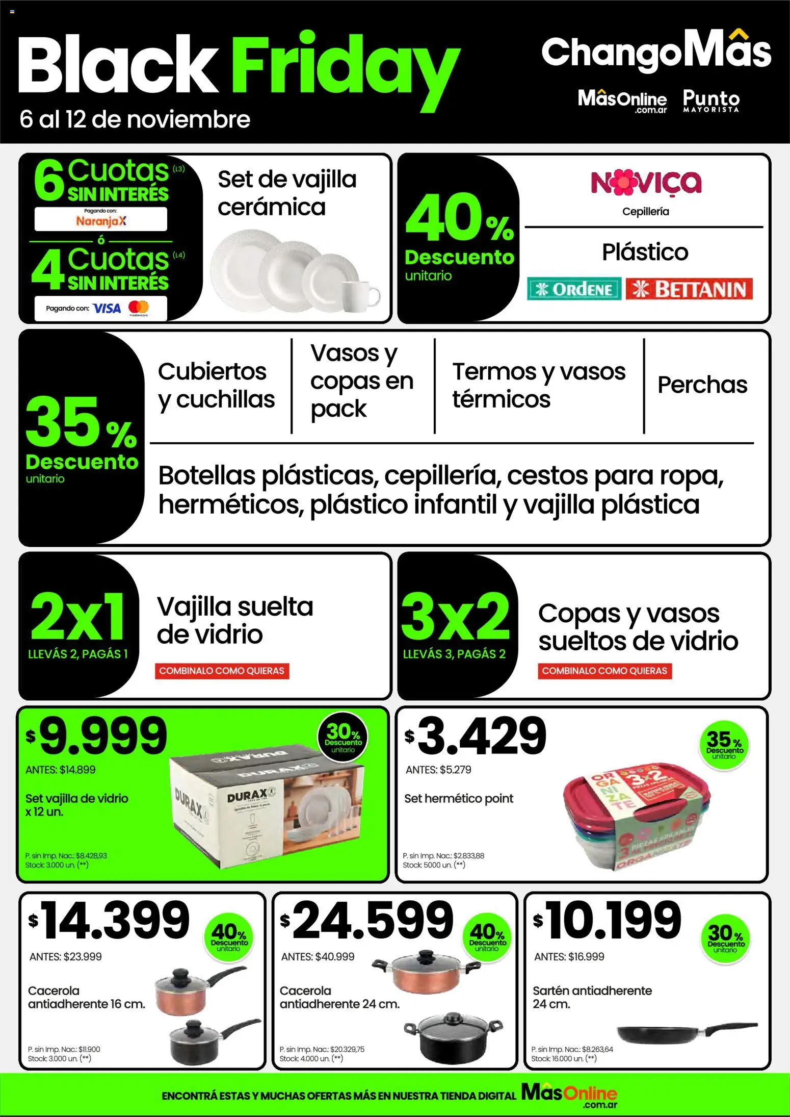 Punto Mayorista Black Friday │ válido desde el 06.11.2025 | Página: 7 | Productos: Sartén, Vasos